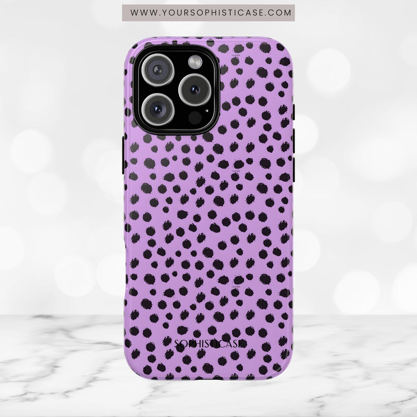 Cheetahs and Liars in Purple - iPhone Case