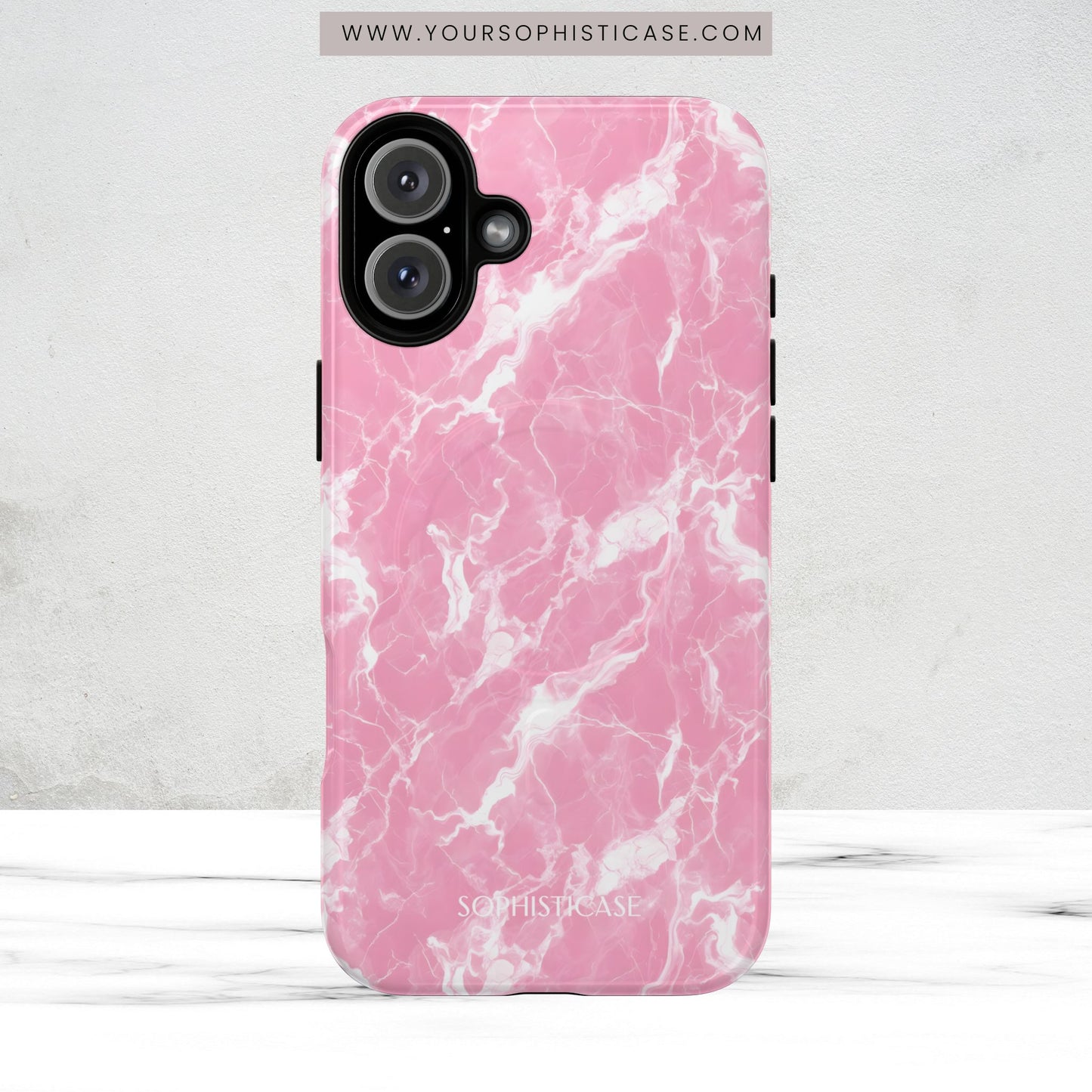 Marble Crush in Pink - Magsafe Case