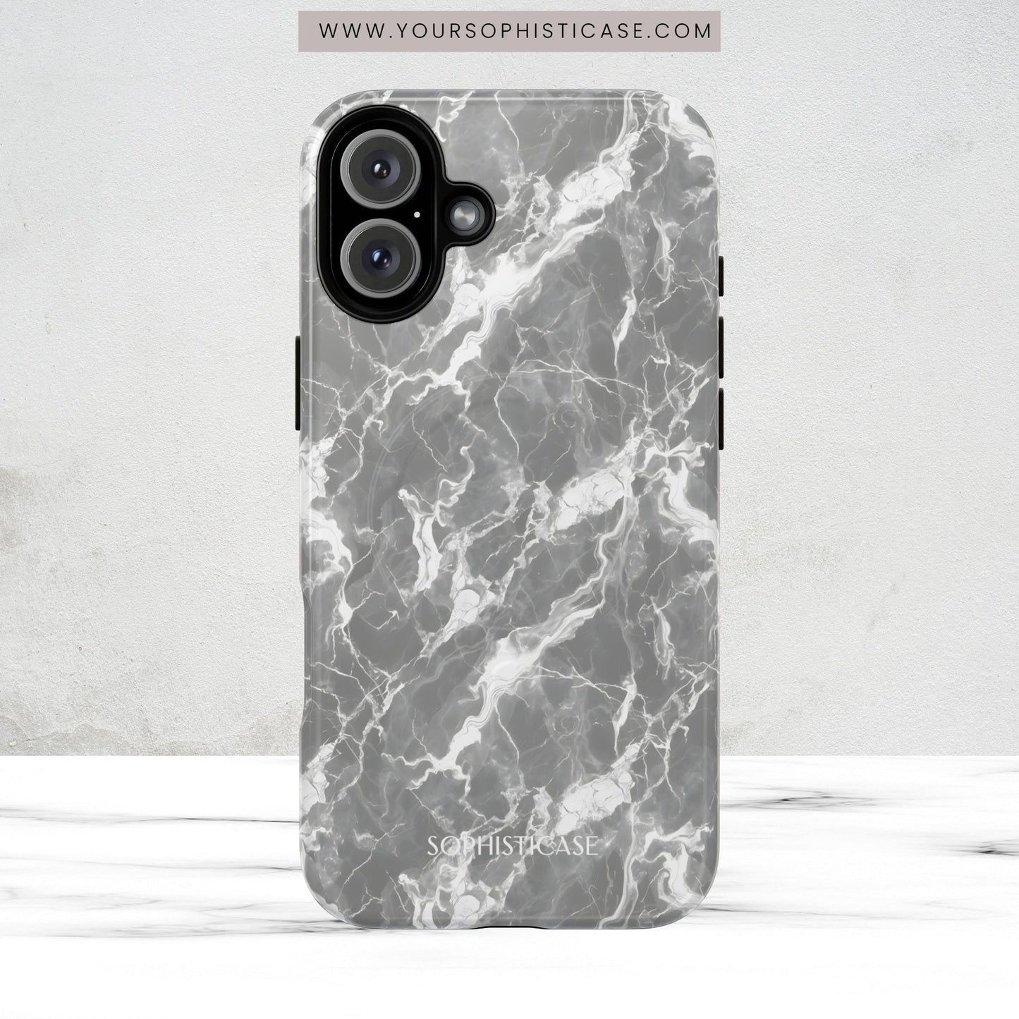Marble Crush in Grey - Magsafe Case