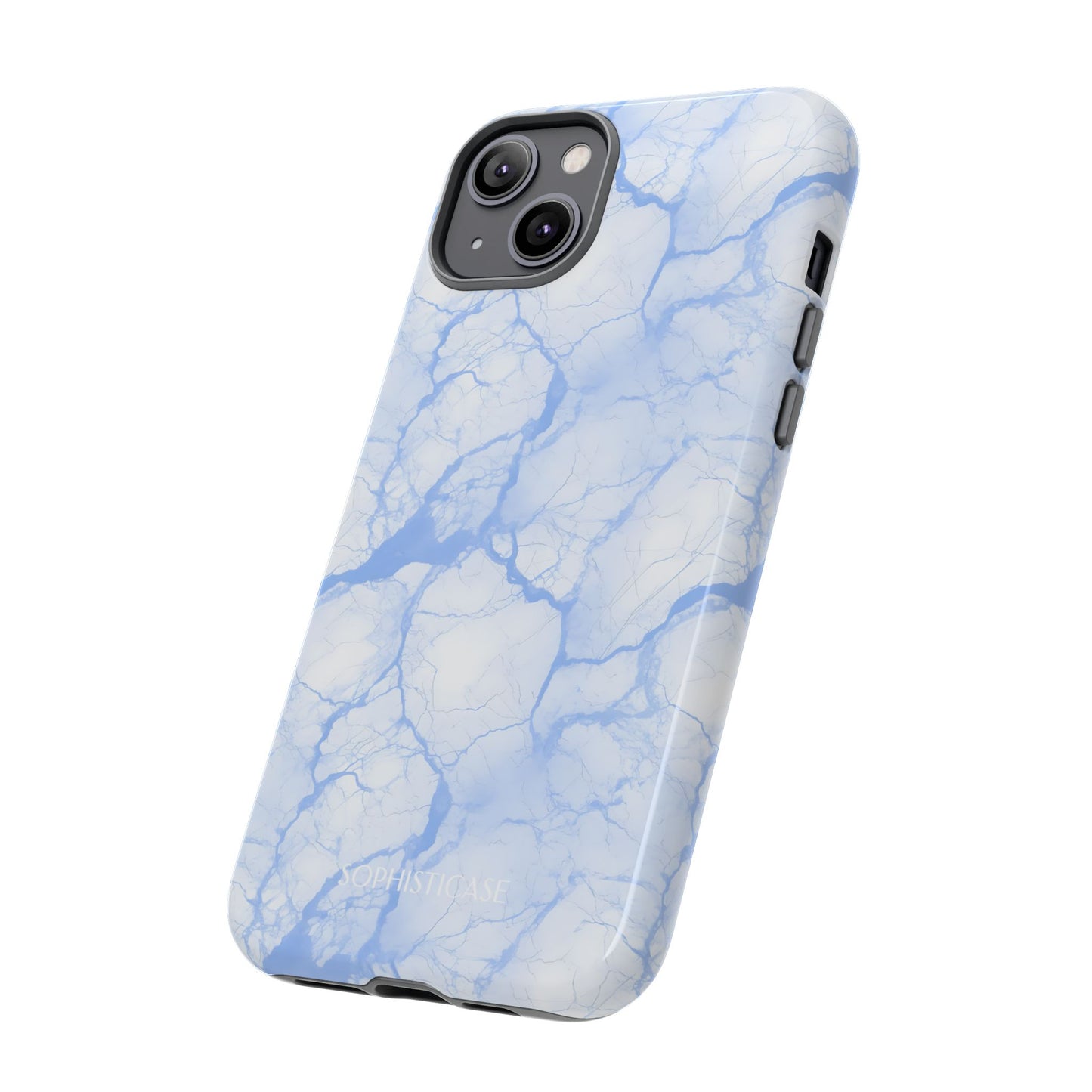 Marble Opulence in Blue - iPhone Case