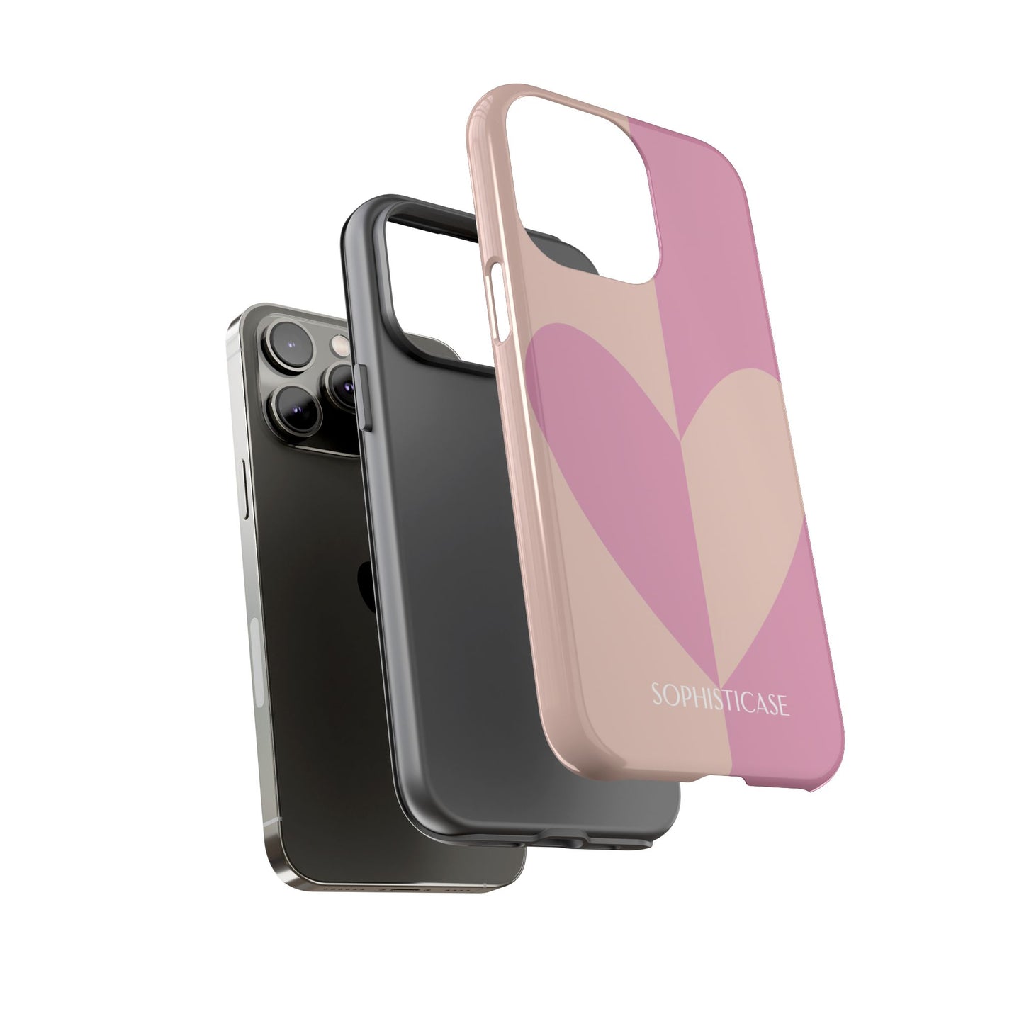 Be Mine in Pink and Brown - iPhone Case