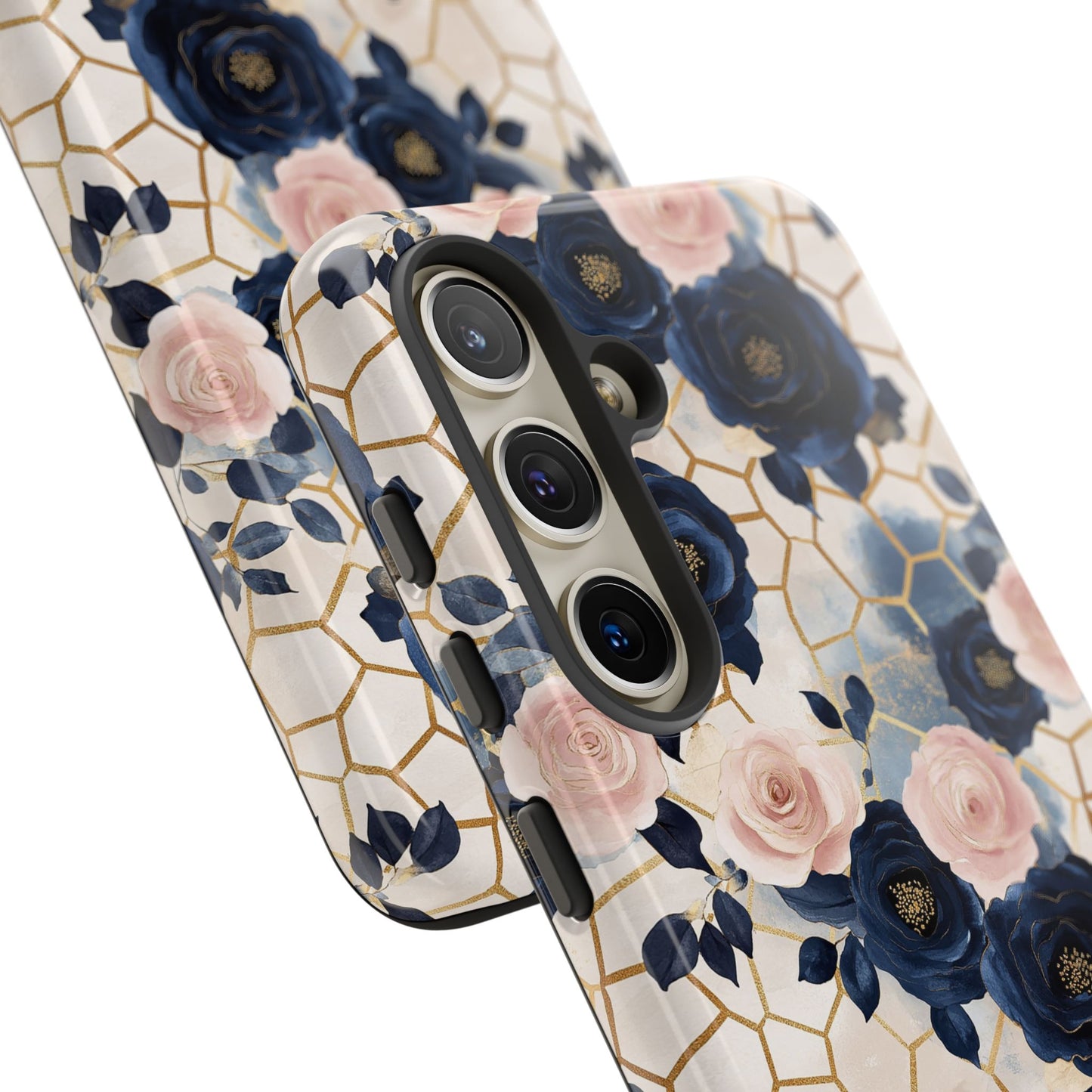 Royal Floral in Navy Hive - Tough Phone Case