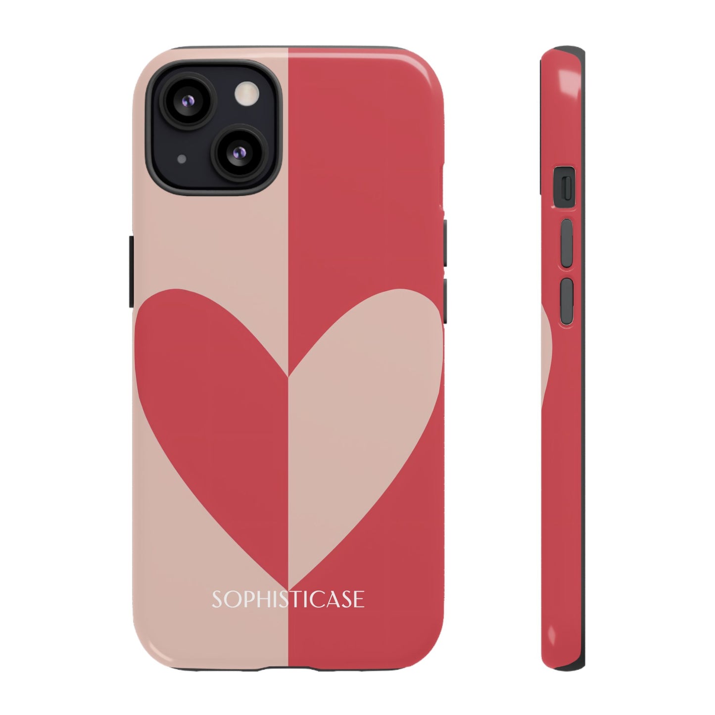 Be Mine in Red and Brown - iPhone Case