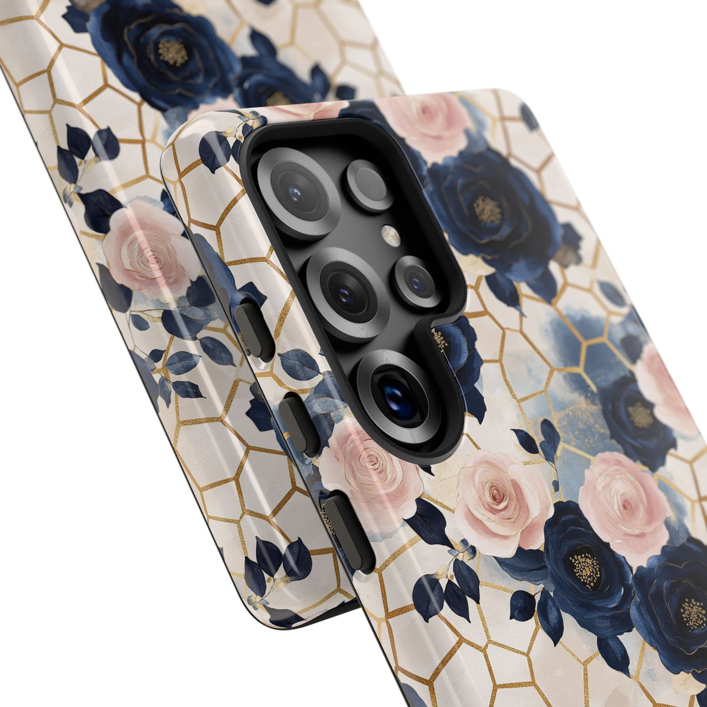 Royal Floral in Navy Hive - Tough Phone Case