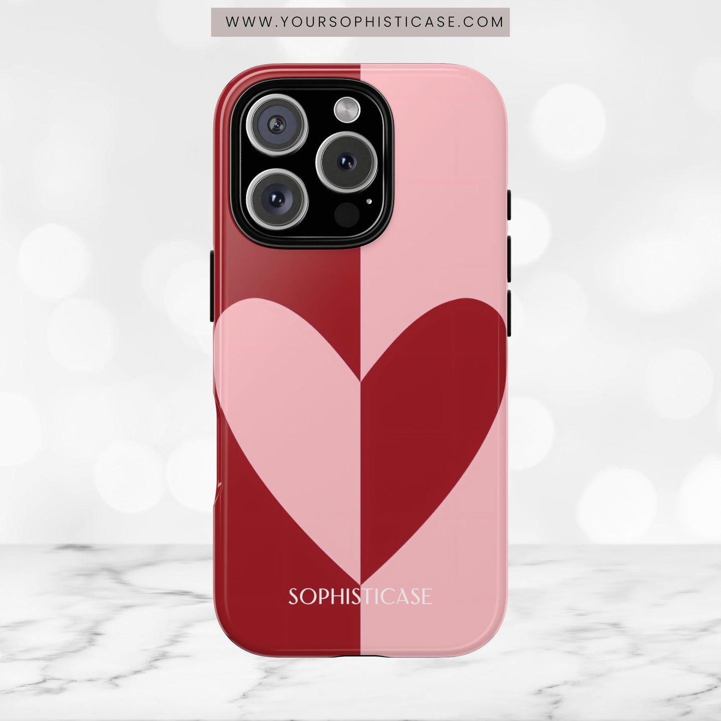 Be Mine in Red and Pink - iPhone Case