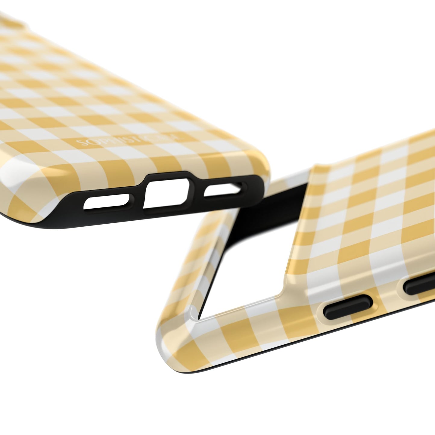 Gingham in Yellow - Tough Phone Case
