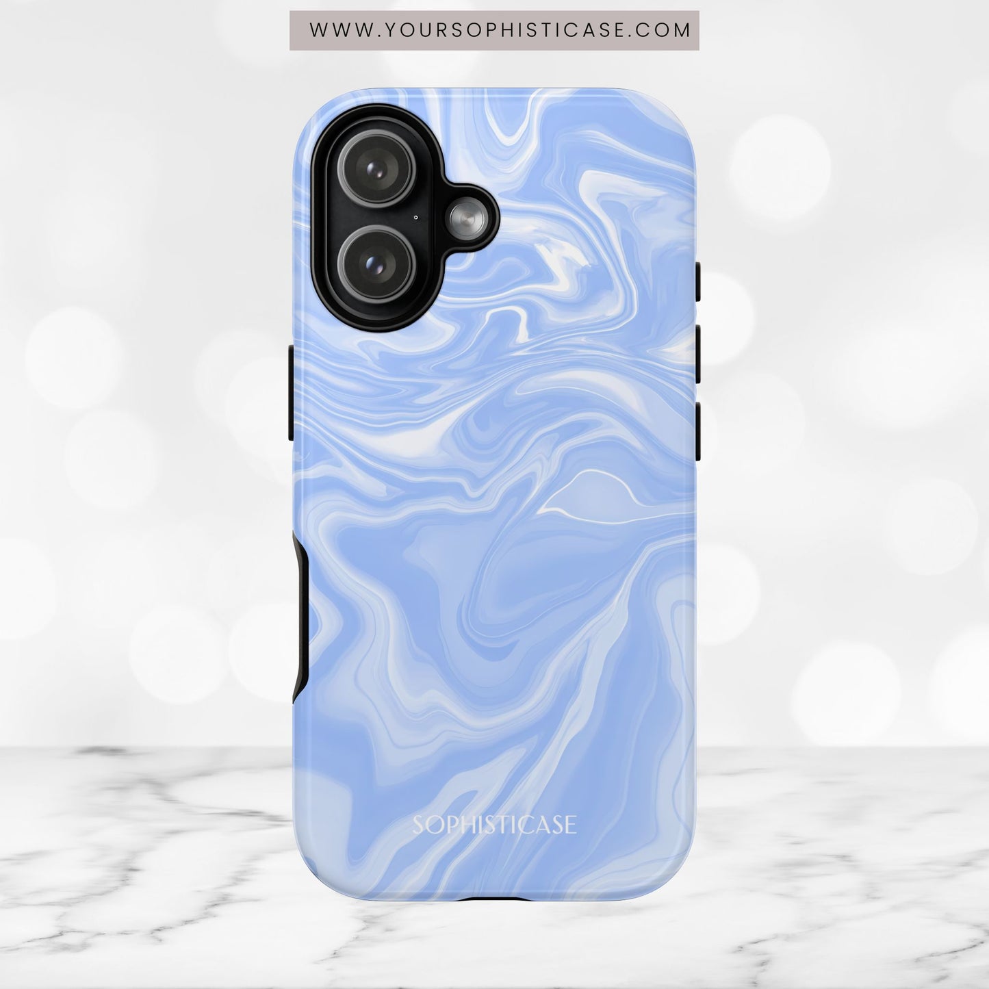 Liquid Dreams in Smoke Blue - iPhone Case