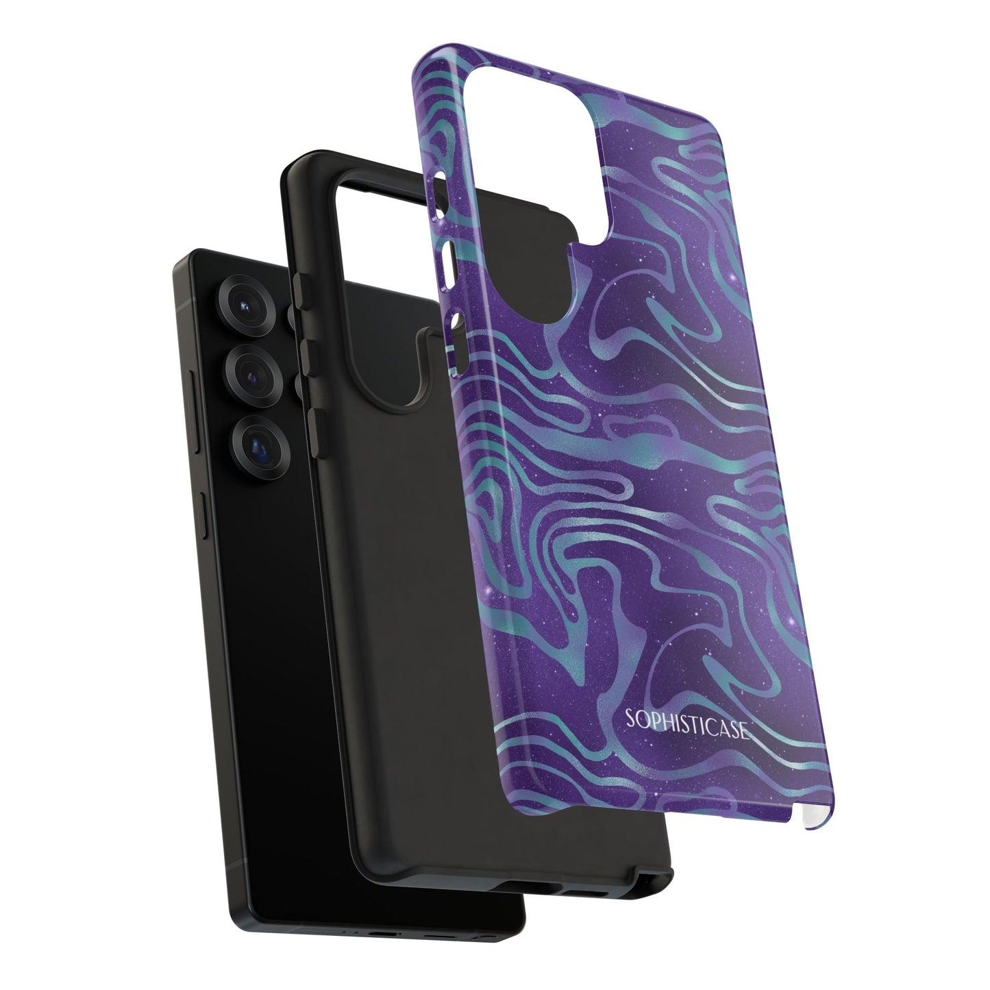 Cosmic Zebra in Blue & Purple - iPhone Case, Samsung Galaxy Case, Google Pixel Case