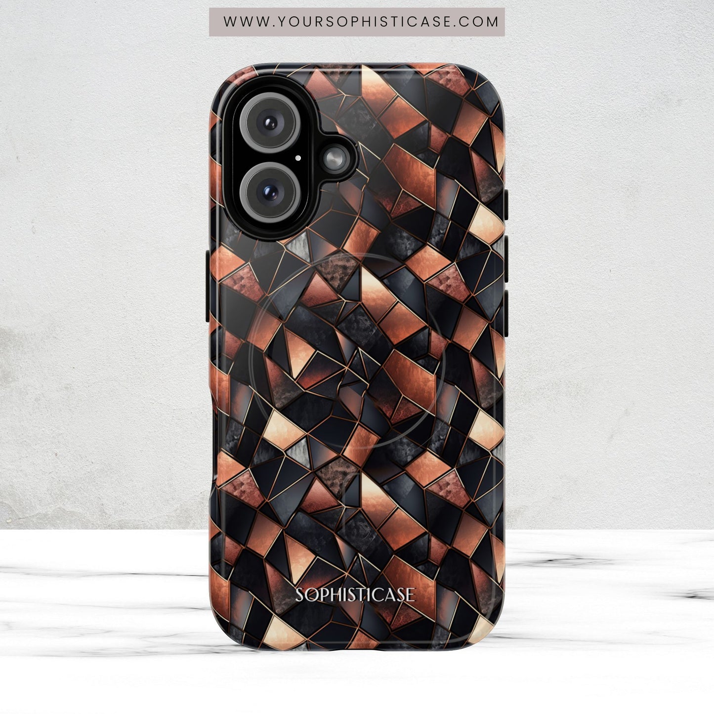 Rose' Runway in Noir Mosaic - Magsafe Case