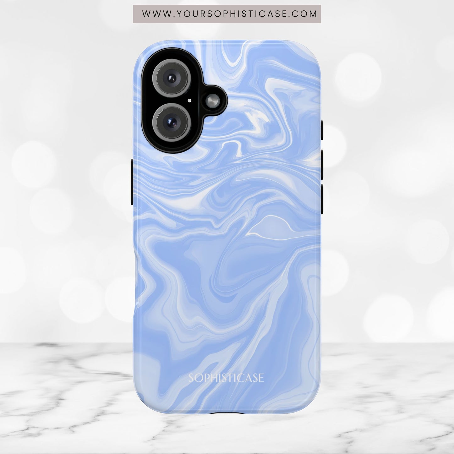 Liquid Dreams in Smoke Blue - iPhone Case