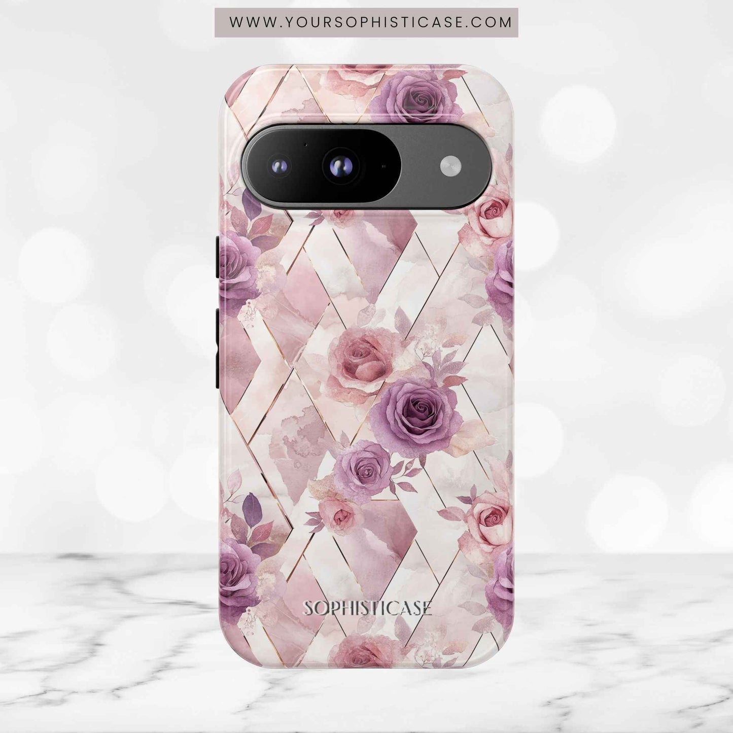 Royal Floral in Mauve Rose - Tough Phone Case