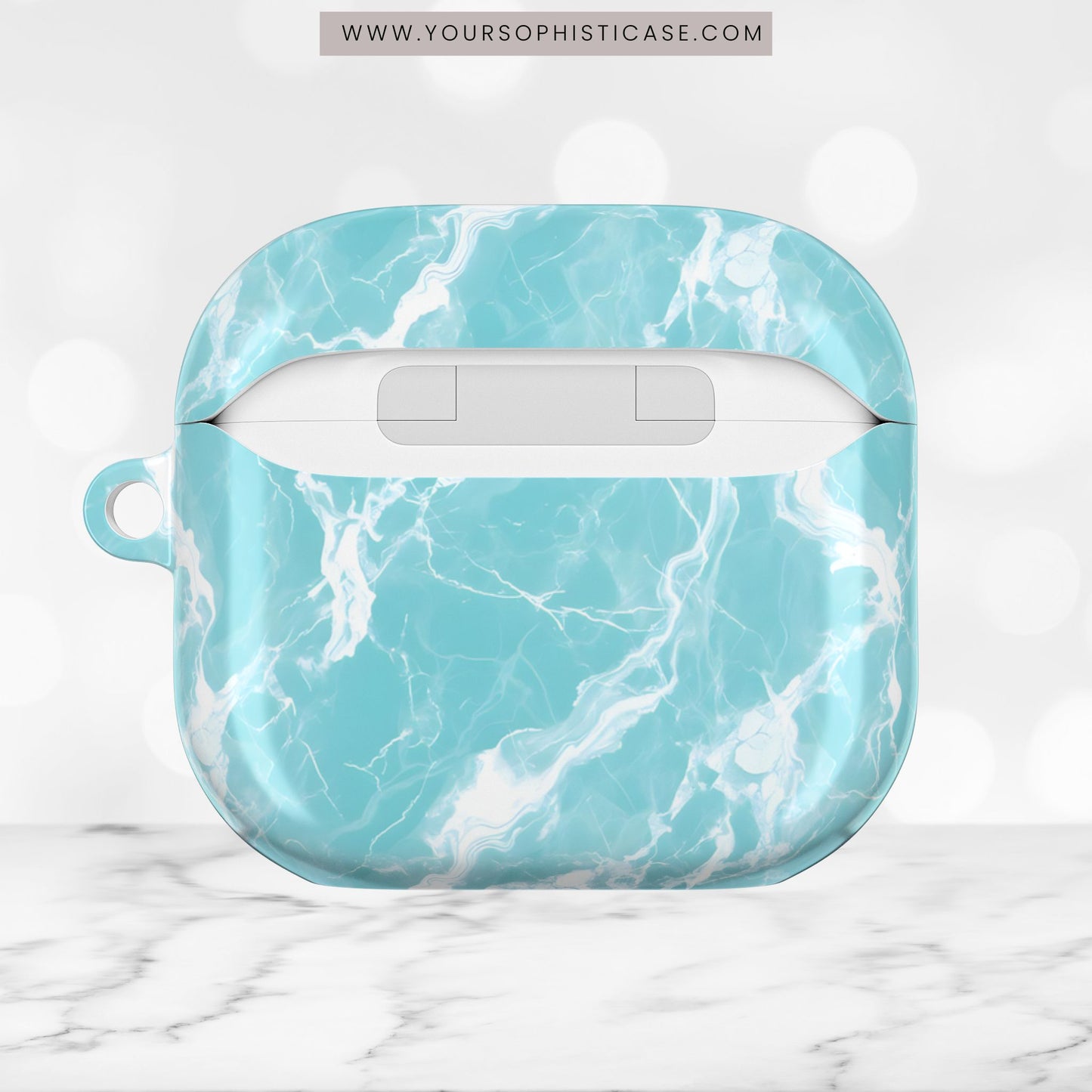 AirPod Cases - Marble Crush in Aqua