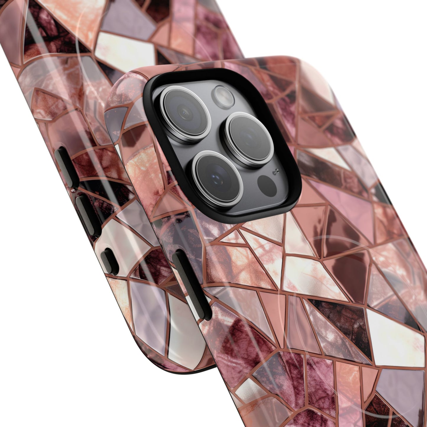 Rose' Runway in Merlot Mosaic - Magsafe Case