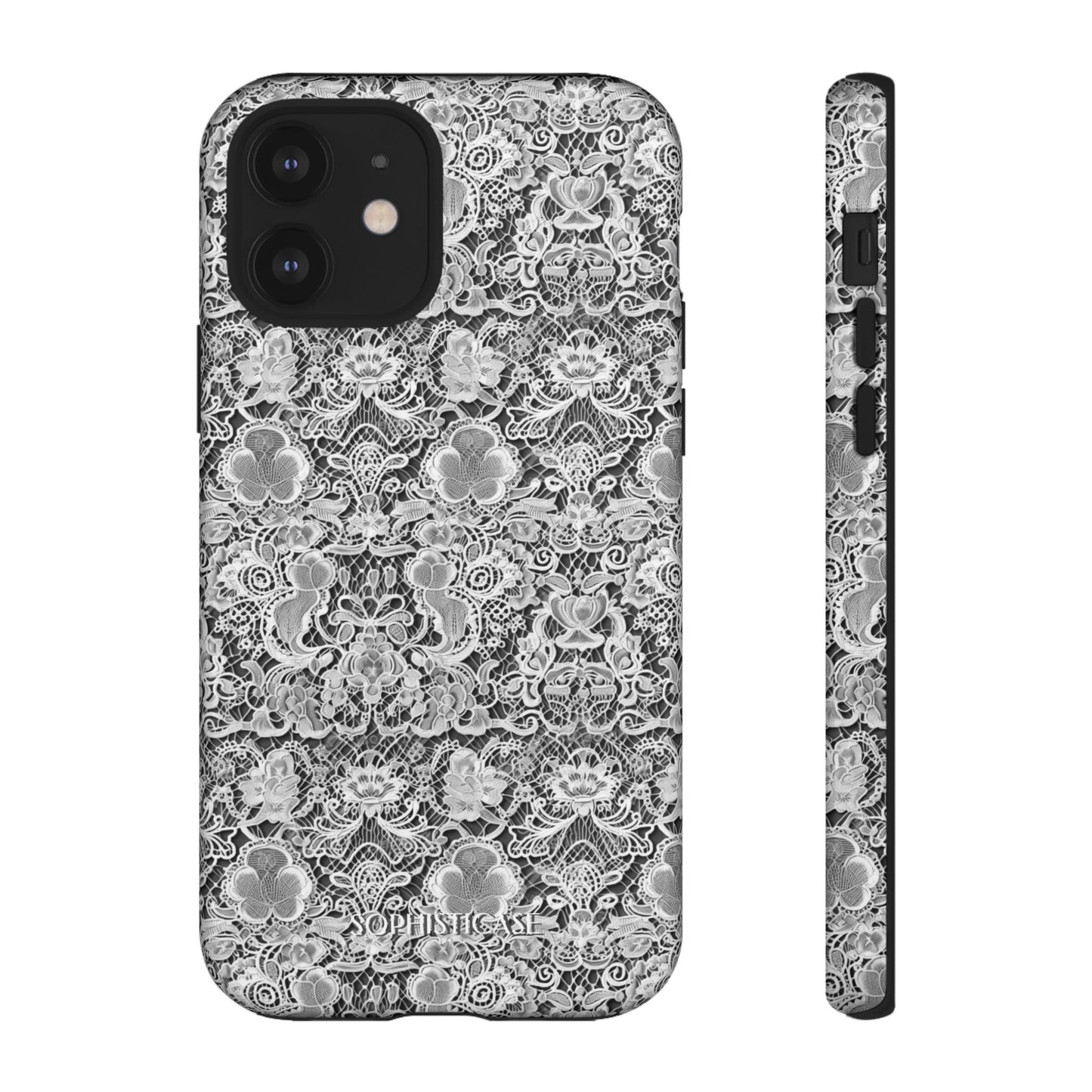 Luxe Lace in Black - iPhone Case