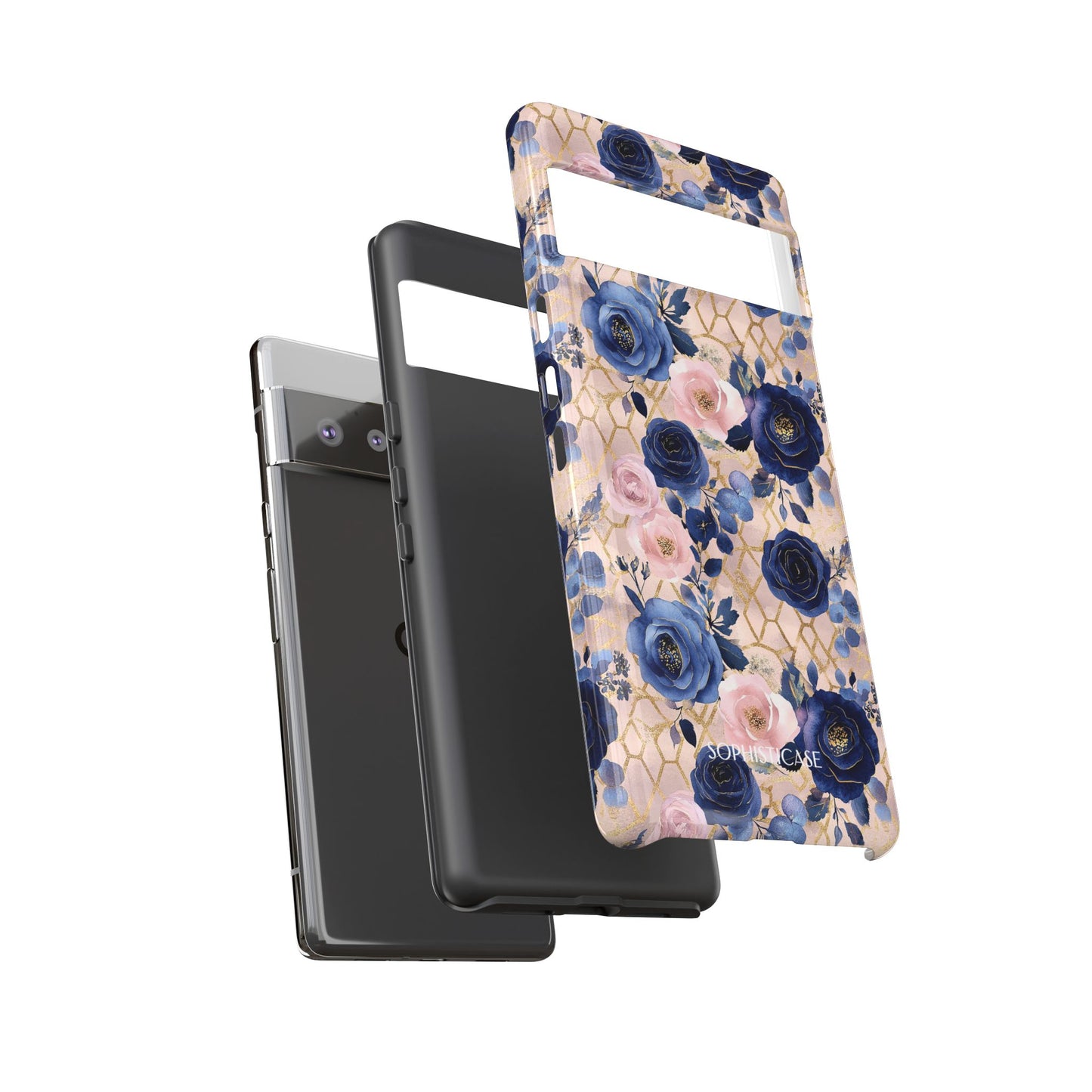 Royal Floral in Navy Blush - Tough Phone Case