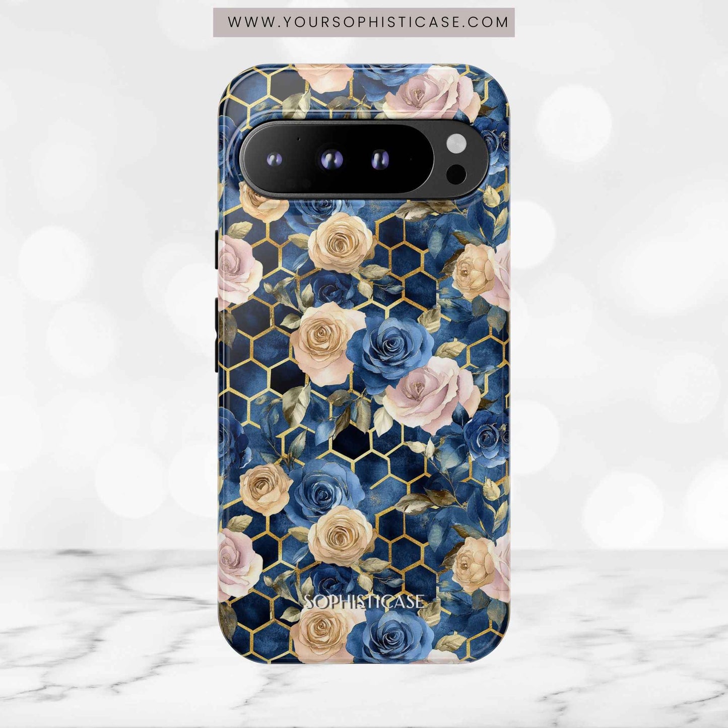 Royal Floral in Midnight Rose - Tough Phone Case