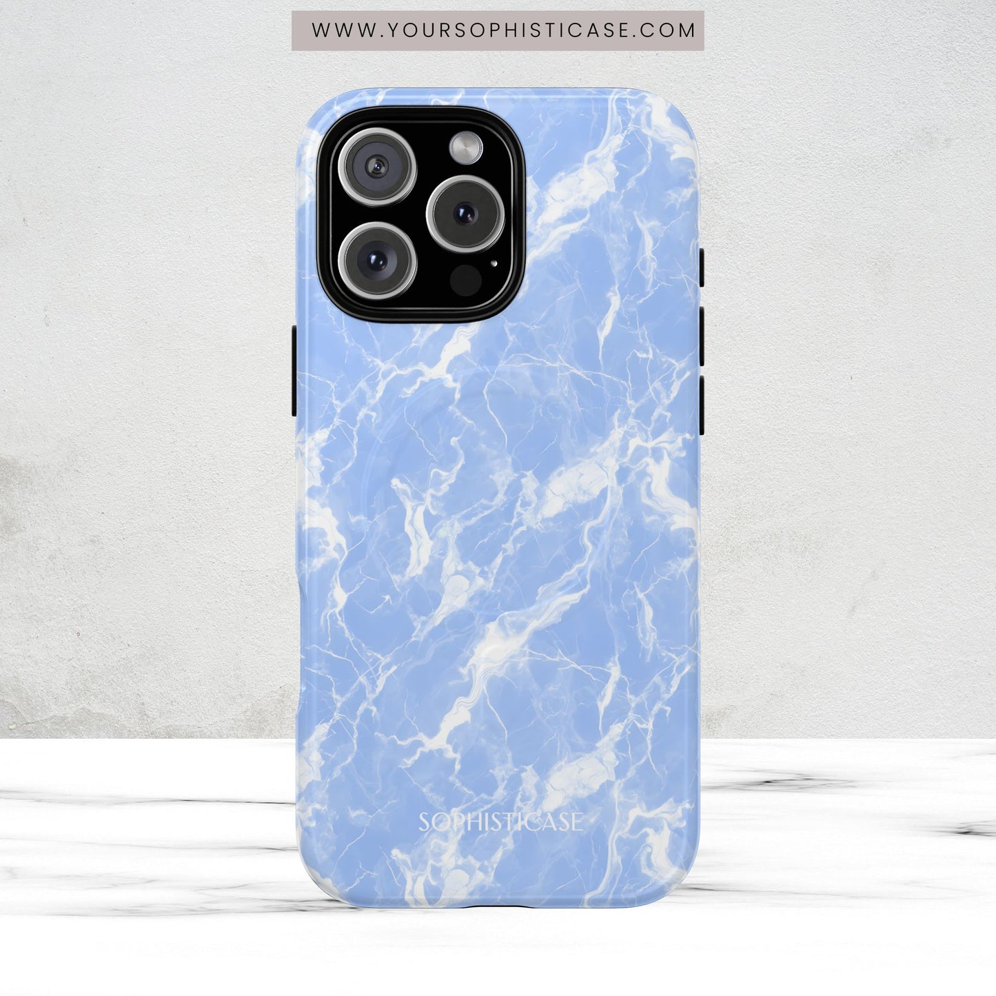 Marble Crush in Blue - Magsafe Case