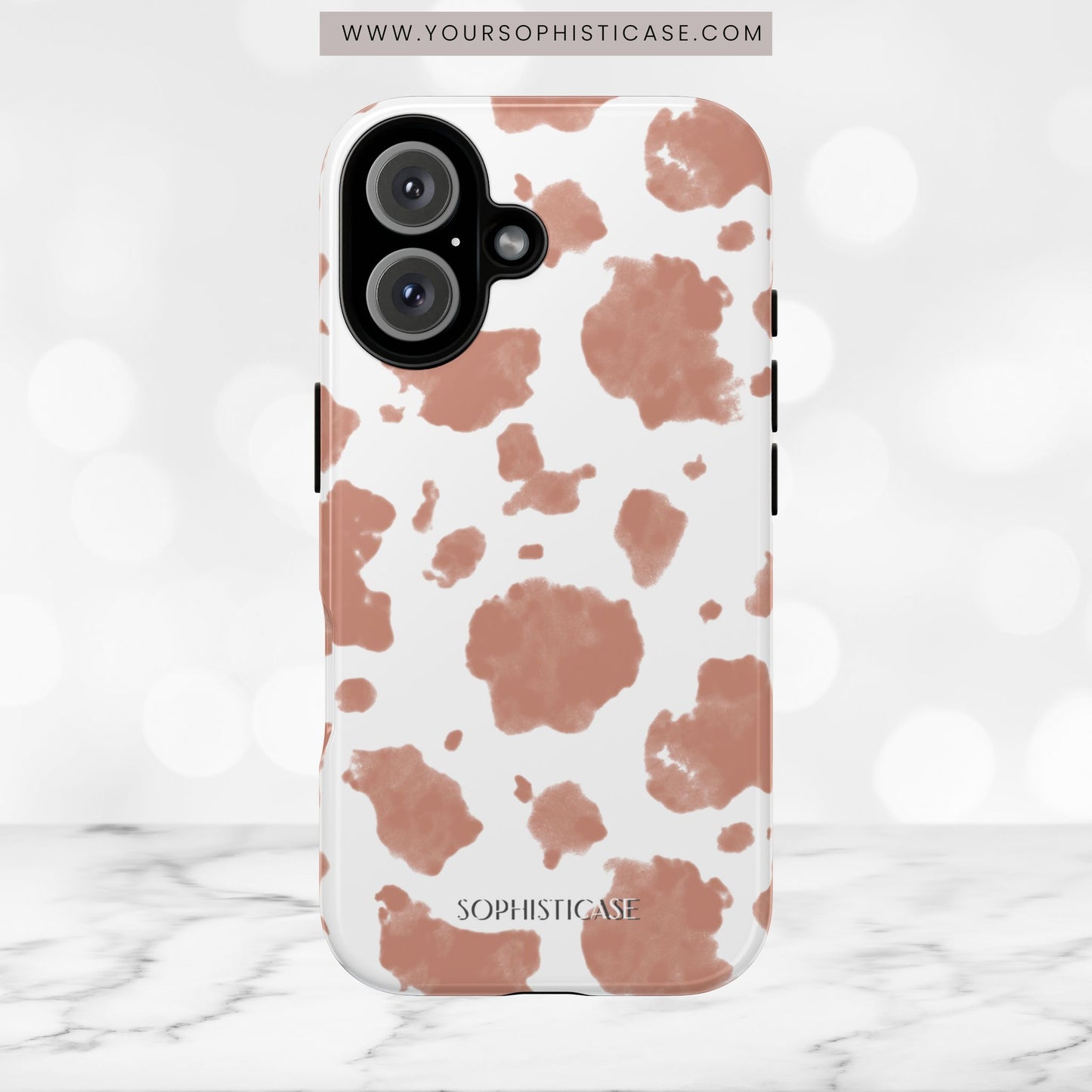 Holy Cow in Light Brown - iPhone Case