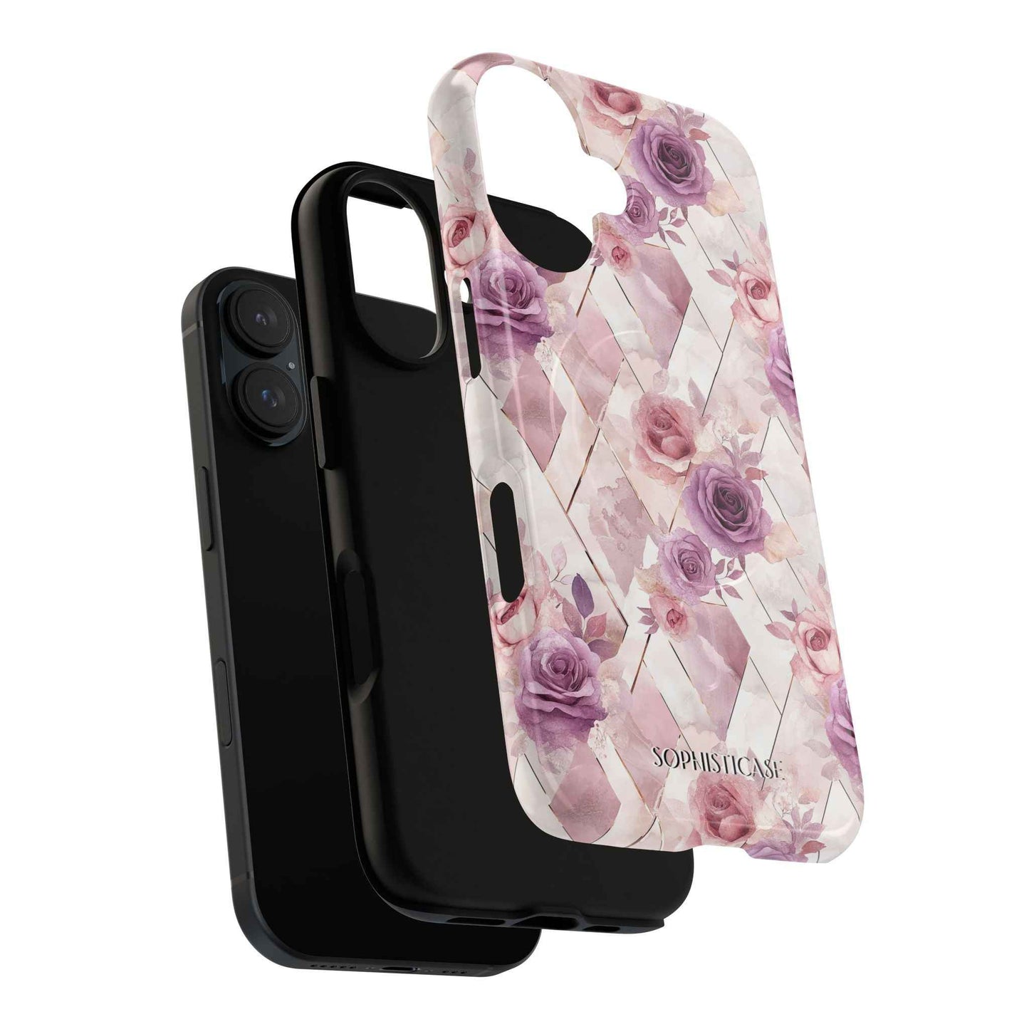 Royal Floral in Mauve Rose - iPhone Magsafe Case