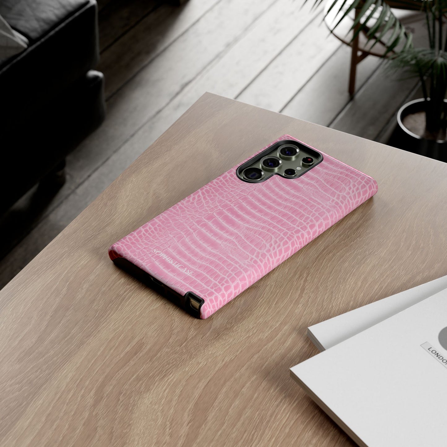 Luxe Leather in Pink - Tough Phone Case