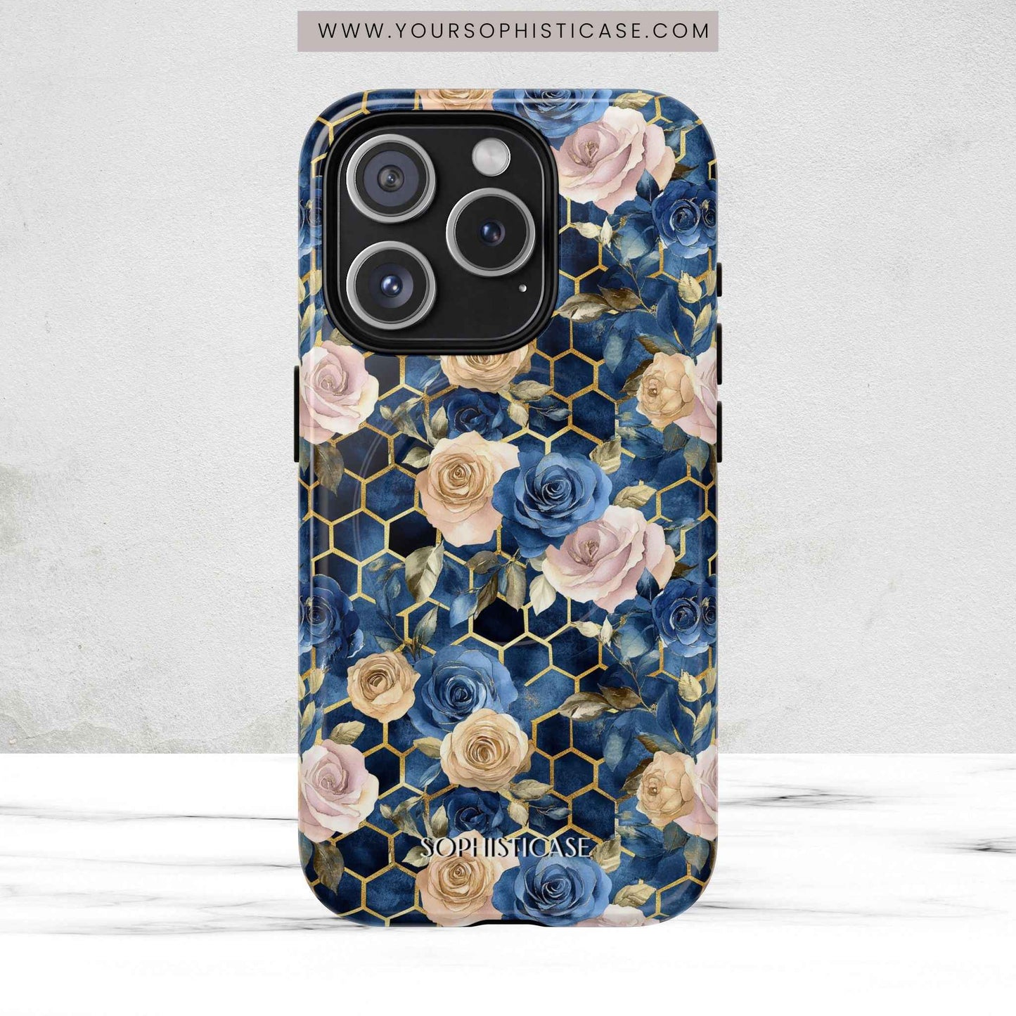Royal Floral in Midnight Rose - iPhone Magsafe Case