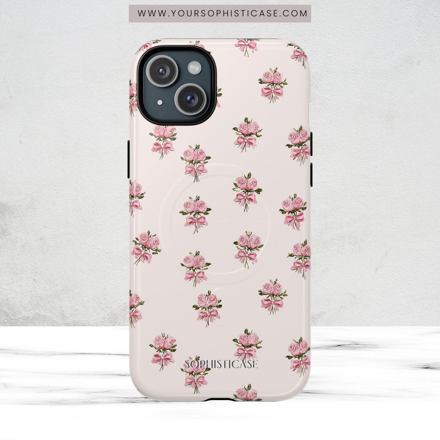 The Sweetest Thing in Coquette Rose Bouquet - Magsafe Case