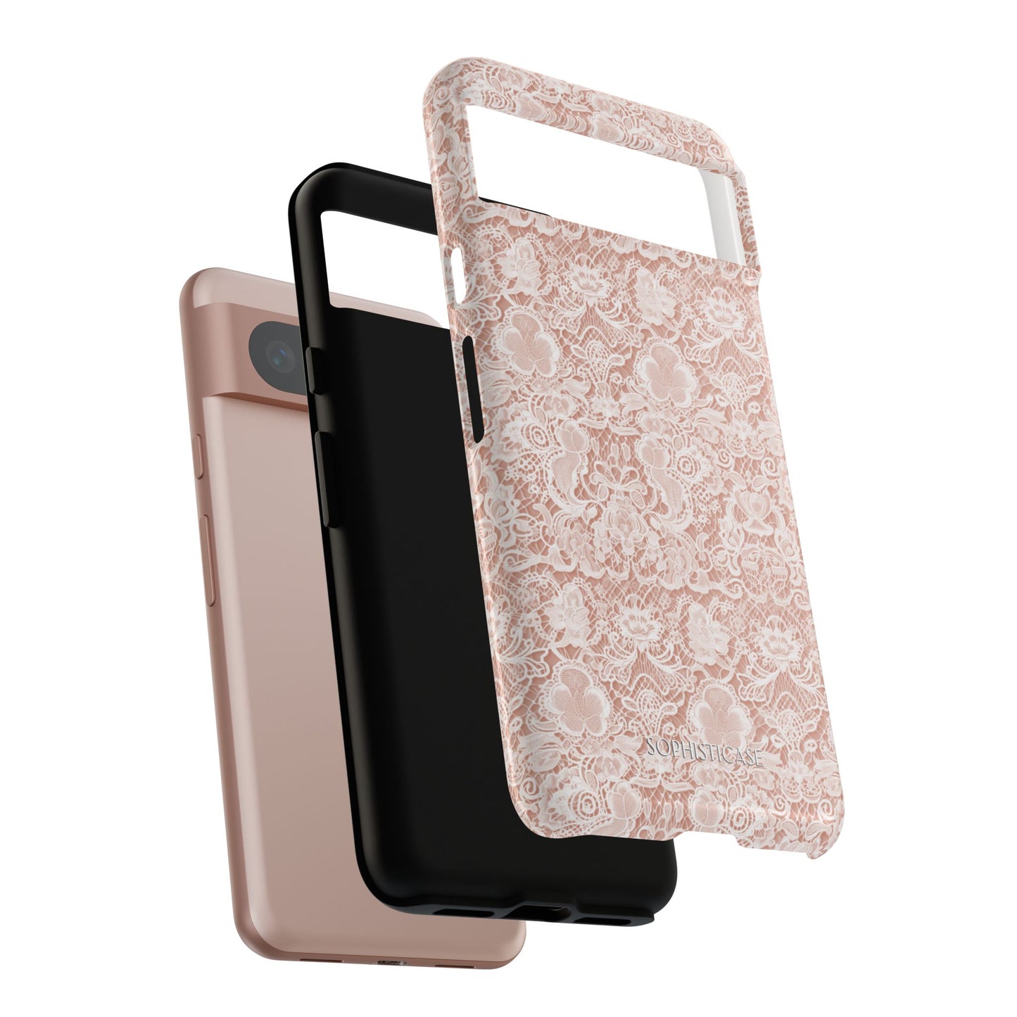Luxe Lace in Brown - Google Pixel Case