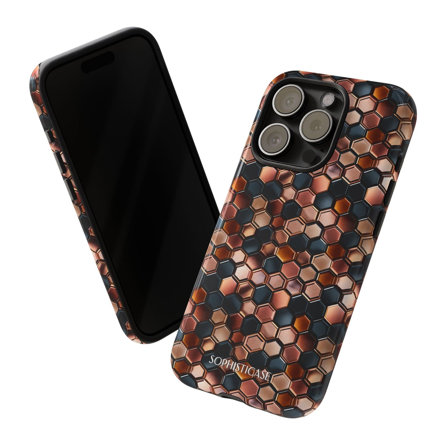 Rose' Runway in Honeycomb Mosaic - Tough Phone Case