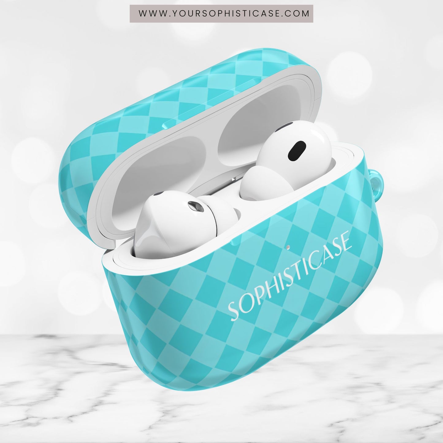 AirPod Cases - Diamond Diva in Aqua
