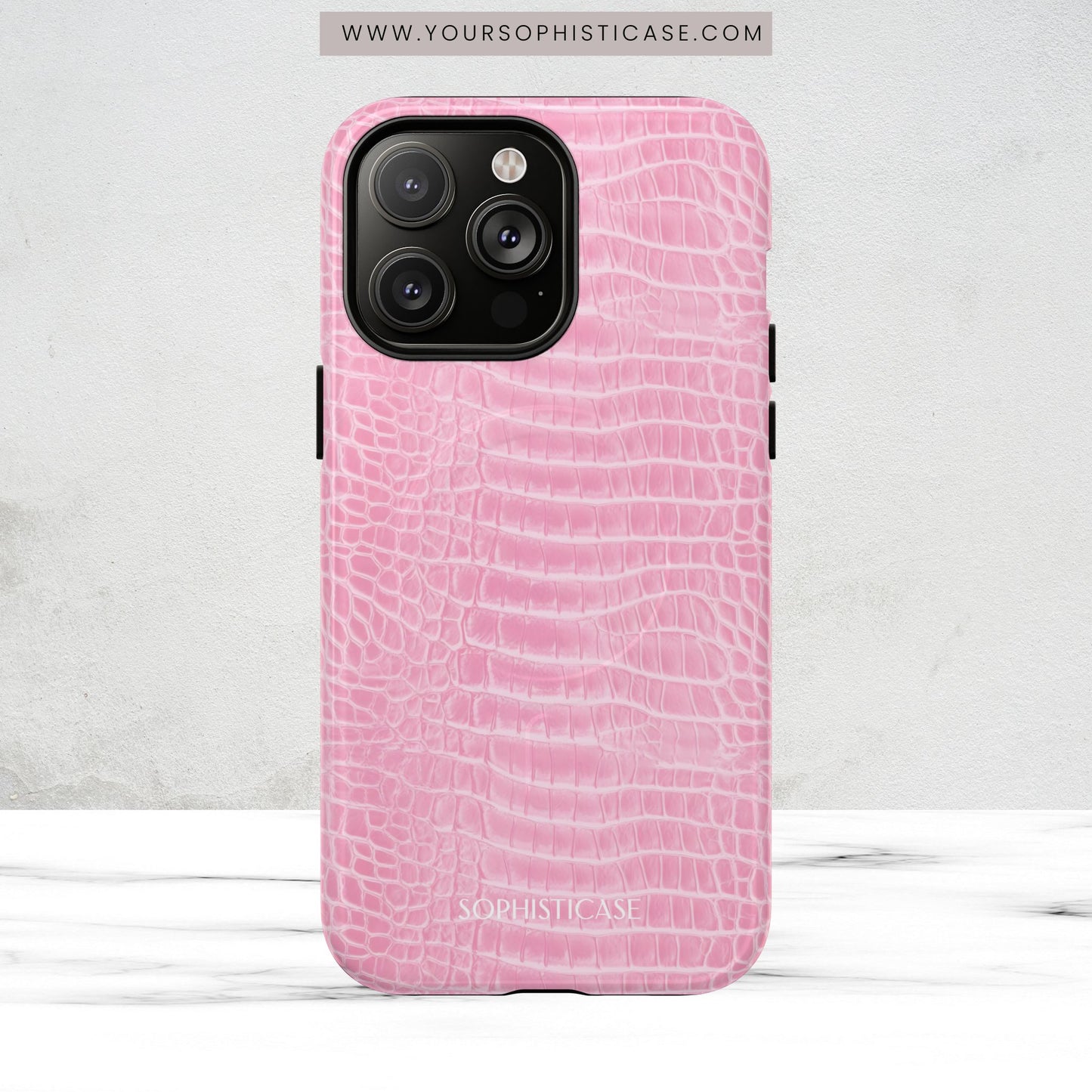 Luxe Leather in Pink - Magsafe Case