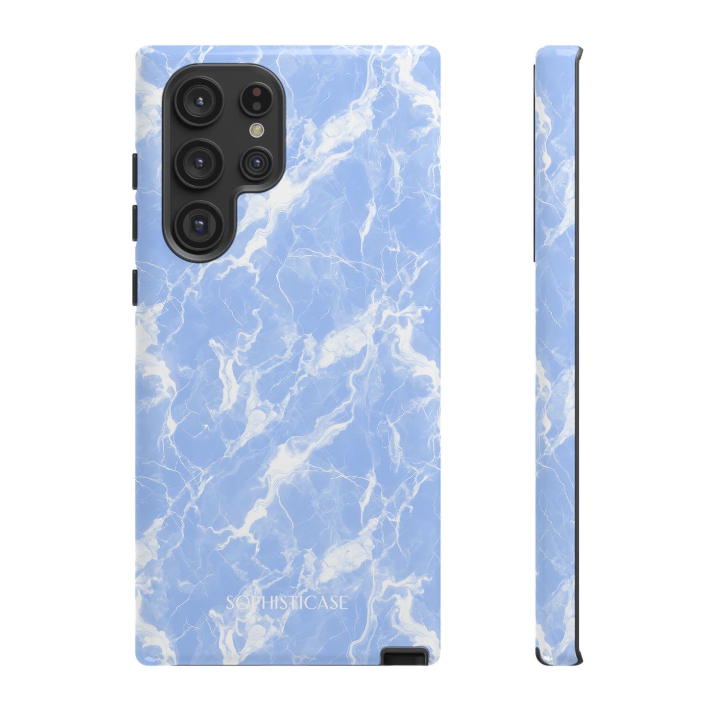 Marble Crush in Blue - Tough Phone Case