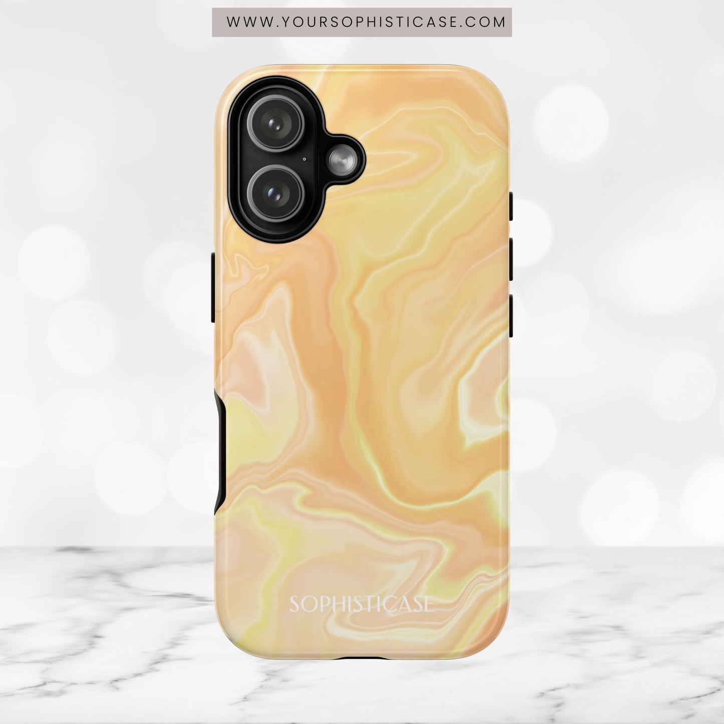 Liquid Magic in Yellow Haze - iPhone Case