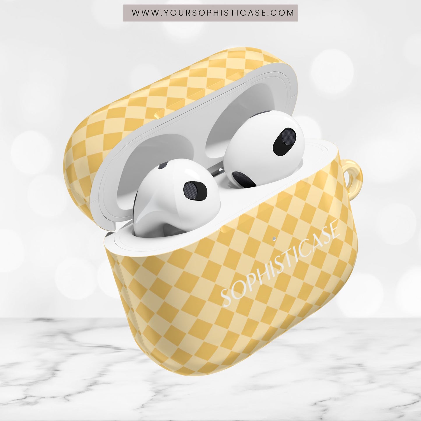AirPod Cases - Diamond Diva in Mustard