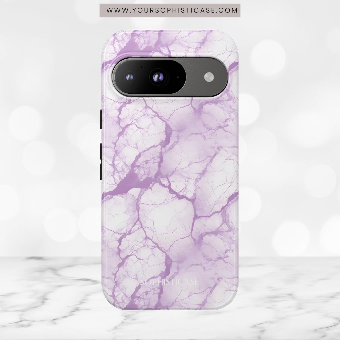 Marble Opulence in Purple - Tough Phone Case