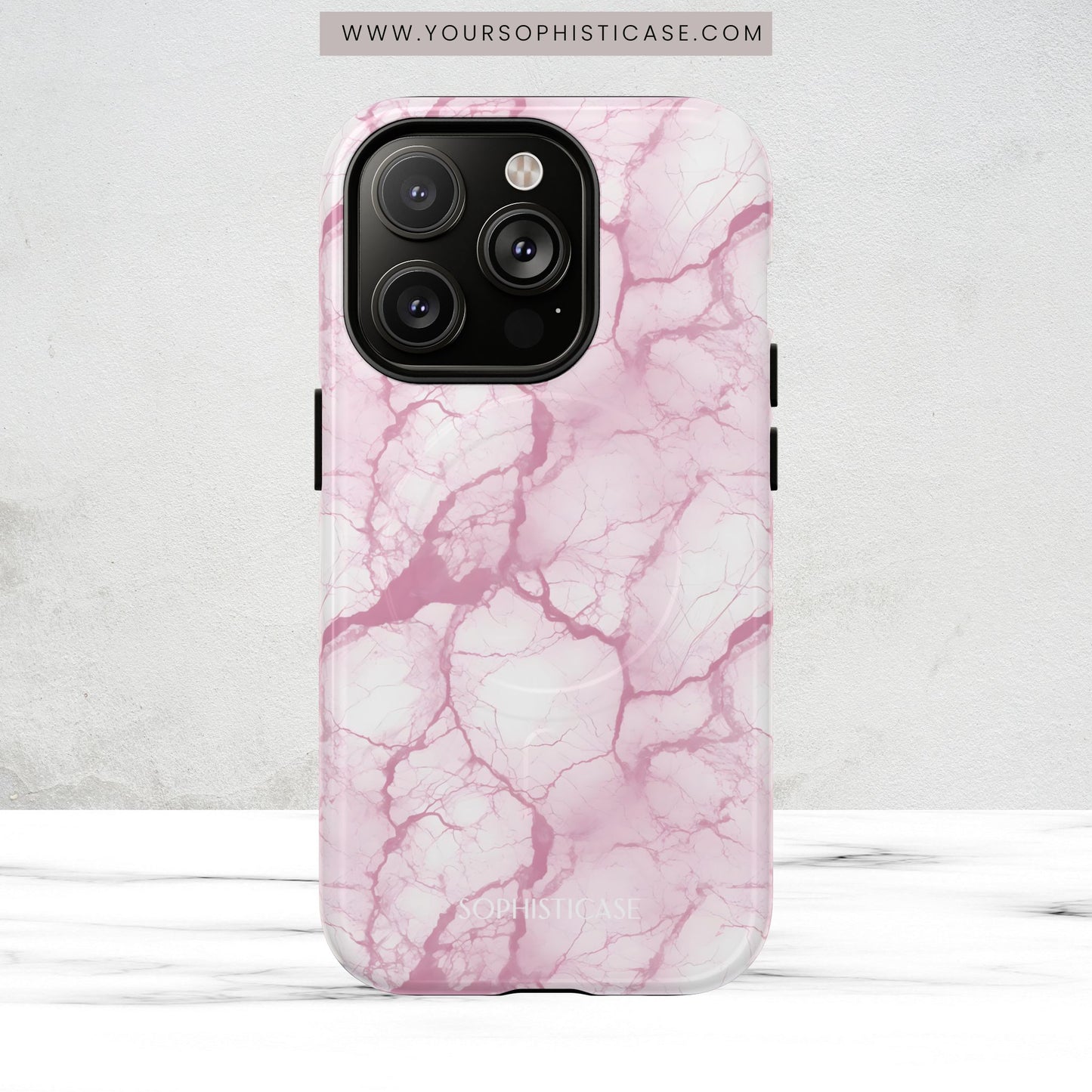 Marble Opulence in Pink - Magsafe Case