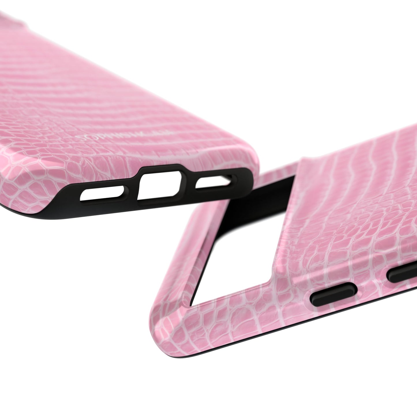 Luxe Leather in Pink - Tough Phone Case