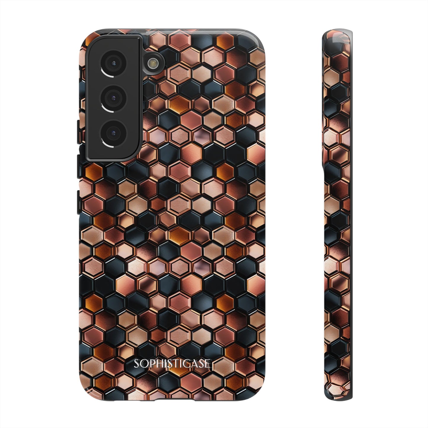 Rose' Runway in Honeycomb Mosaic - Tough Phone Case
