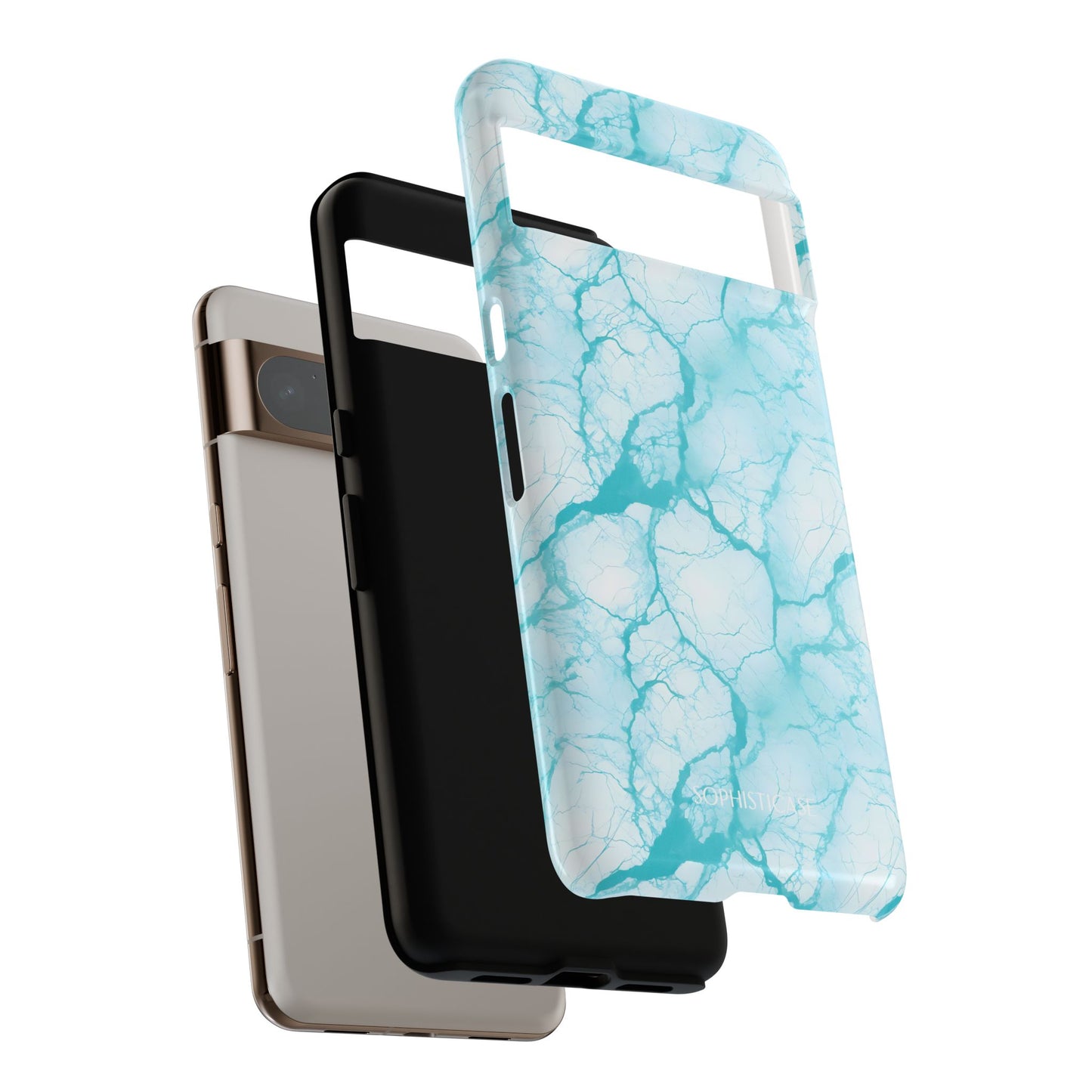 Marble Opulence in Aqua - Google Pixel Case