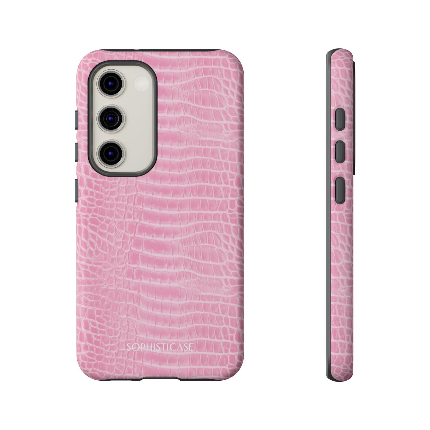 Luxe Leather in Pink - Tough Phone Case
