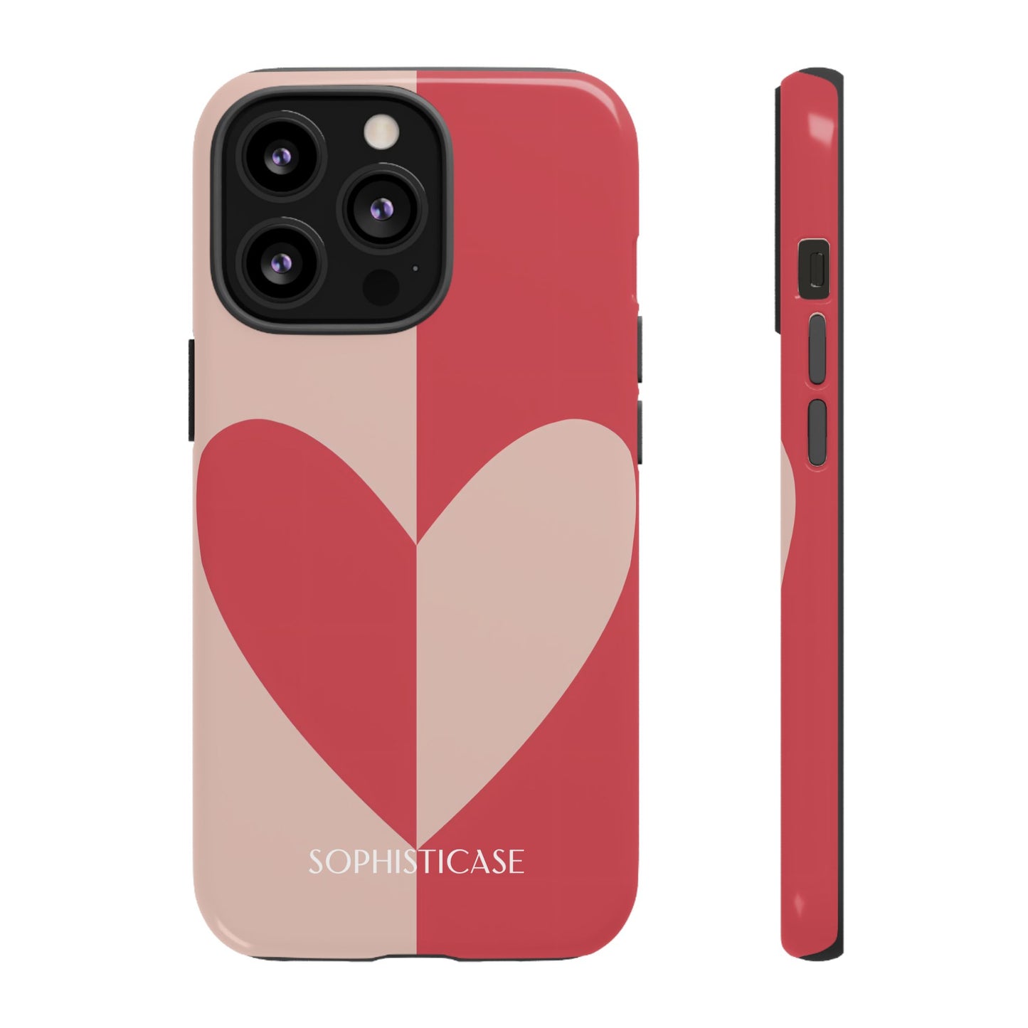 Be Mine in Red and Brown - iPhone Case