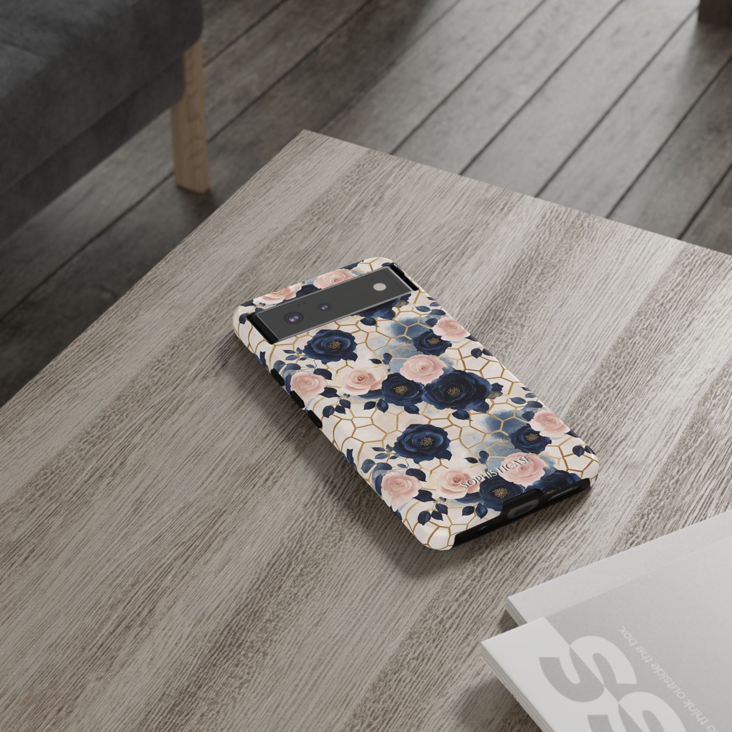 Royal Floral in Navy Hive - Tough Phone Case
