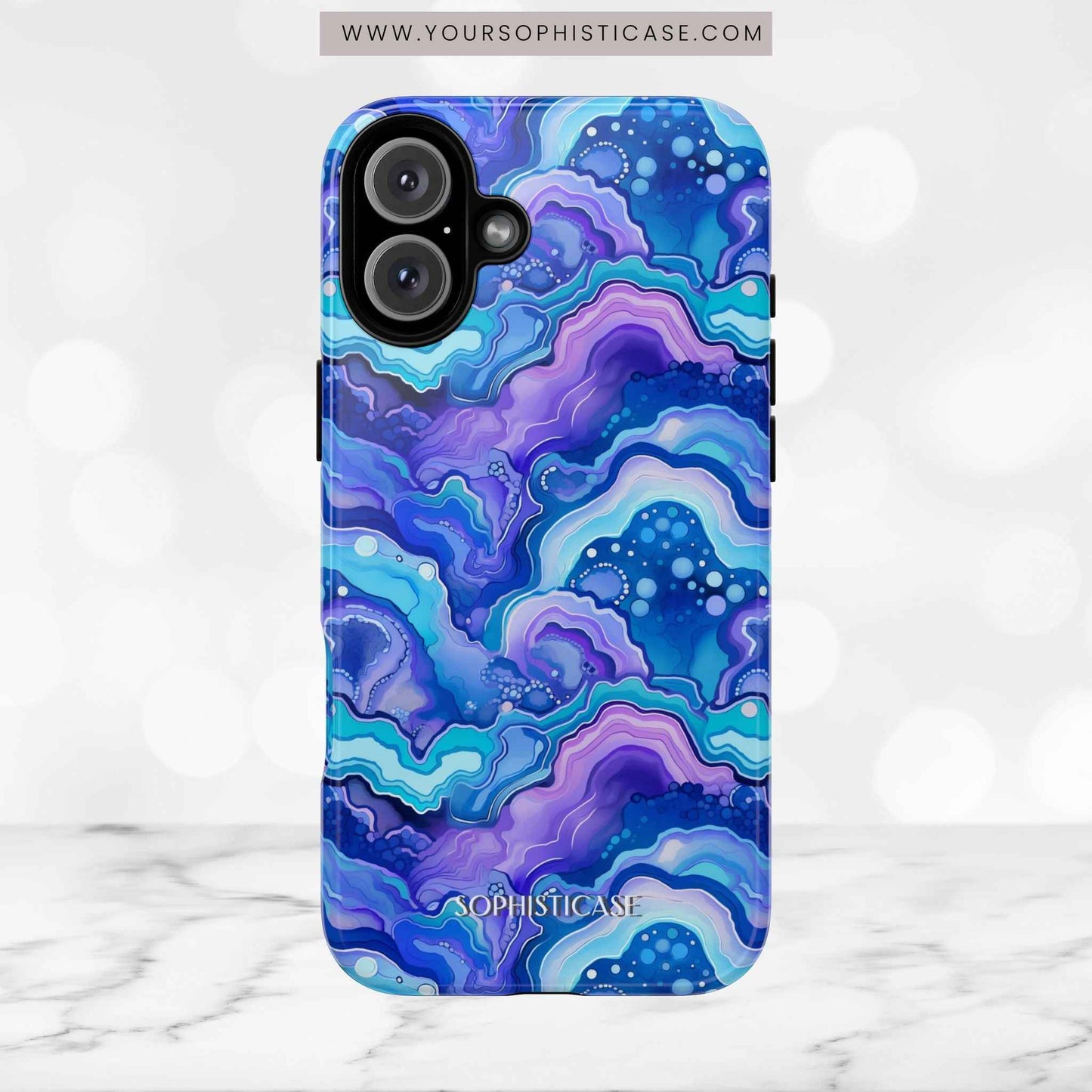 Nightstone in Lapis Wave - Tough Phone Case