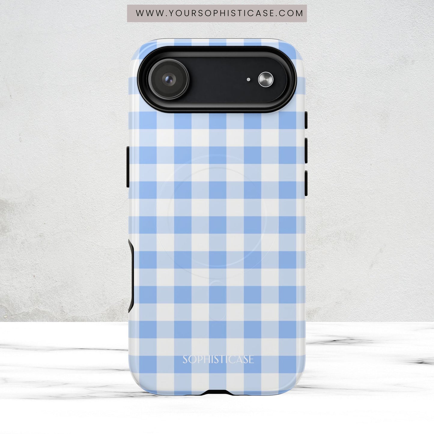 Gingham in Blue - Magsafe Case
