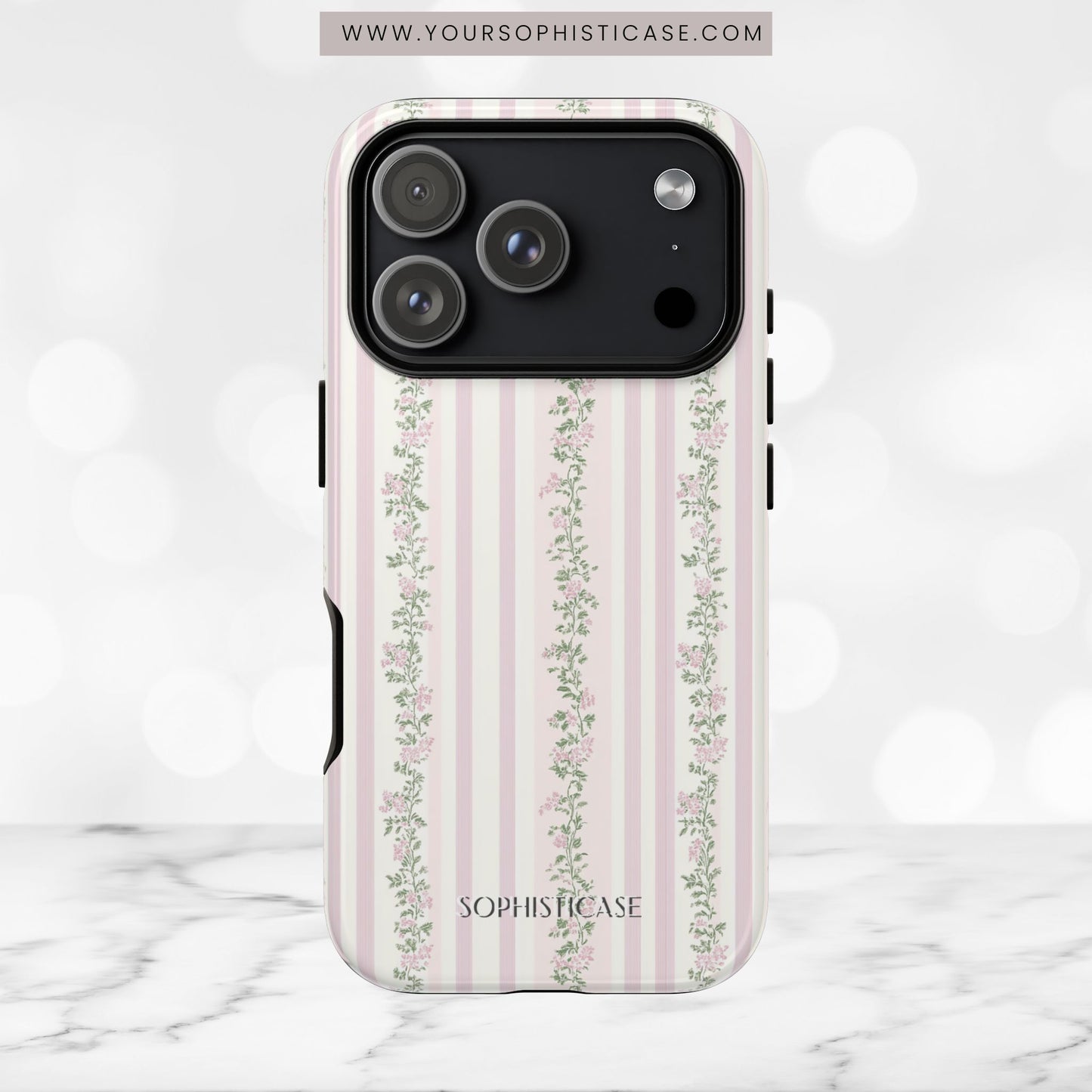 The Sweetest Thing in Coquette Rose Vine - iPhone Case