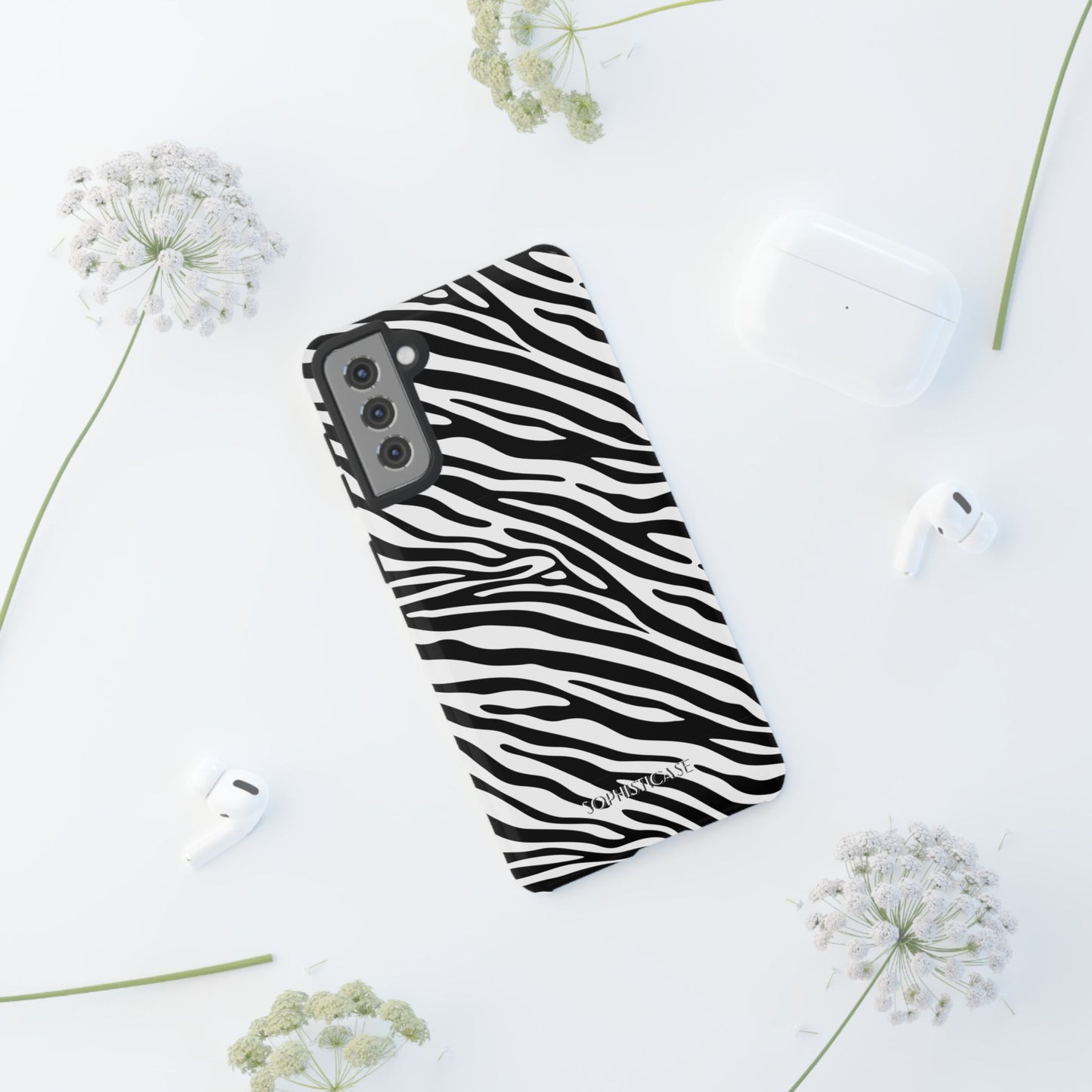 Dark Thoughts in Urban Zebra - Tough Phone Case