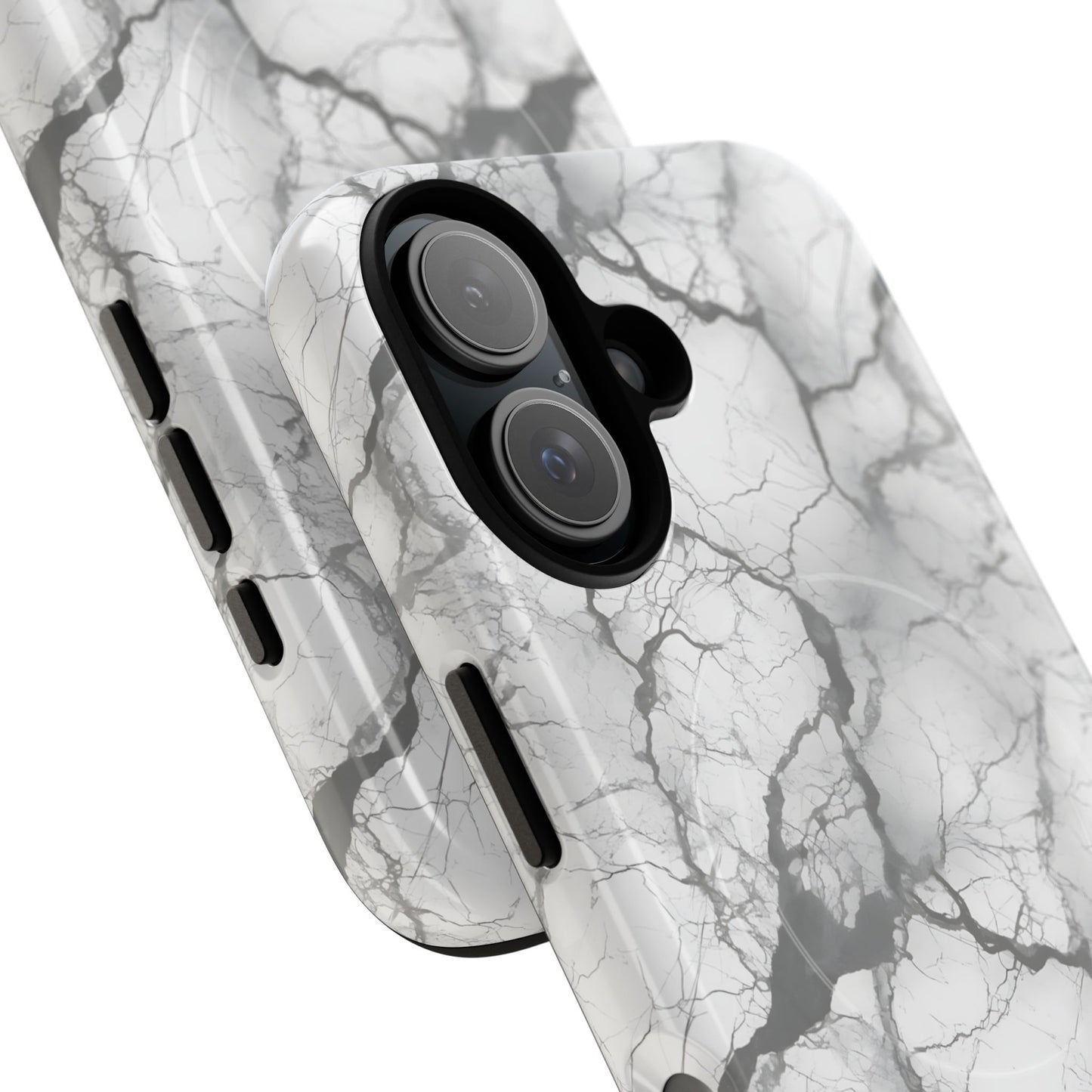 Marble Opulence in Charcoal Grey - Magsafe Case