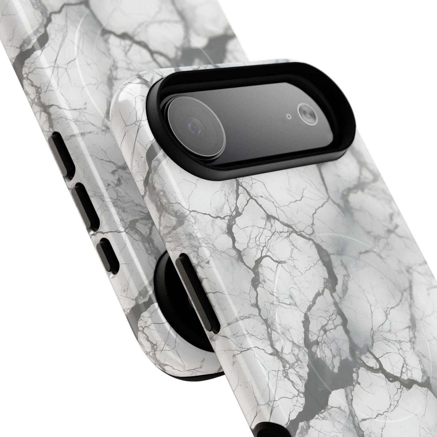 Marble Opulence in Charcoal Grey - Magsafe Case