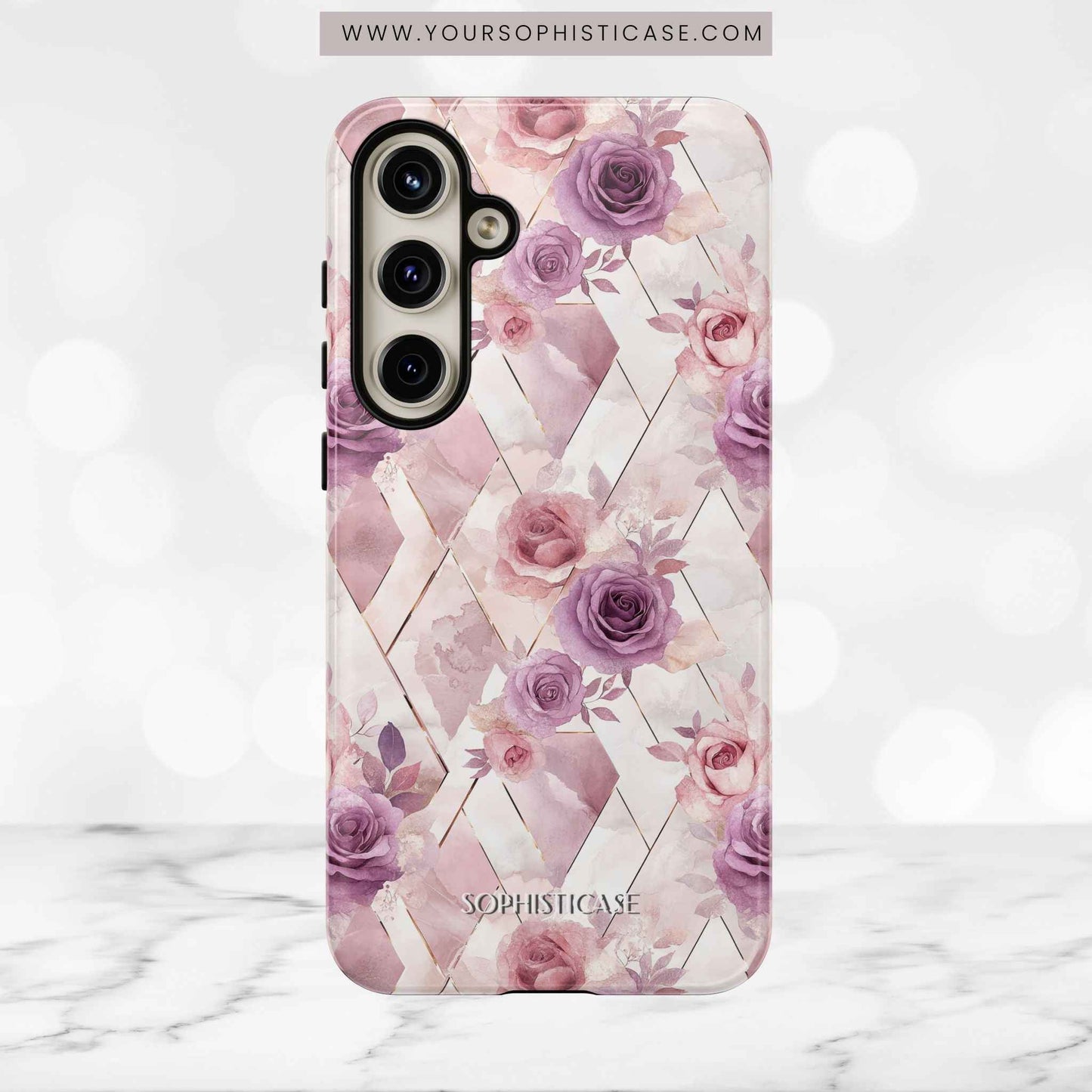 Royal Floral in Mauve Rose - Tough Phone Case