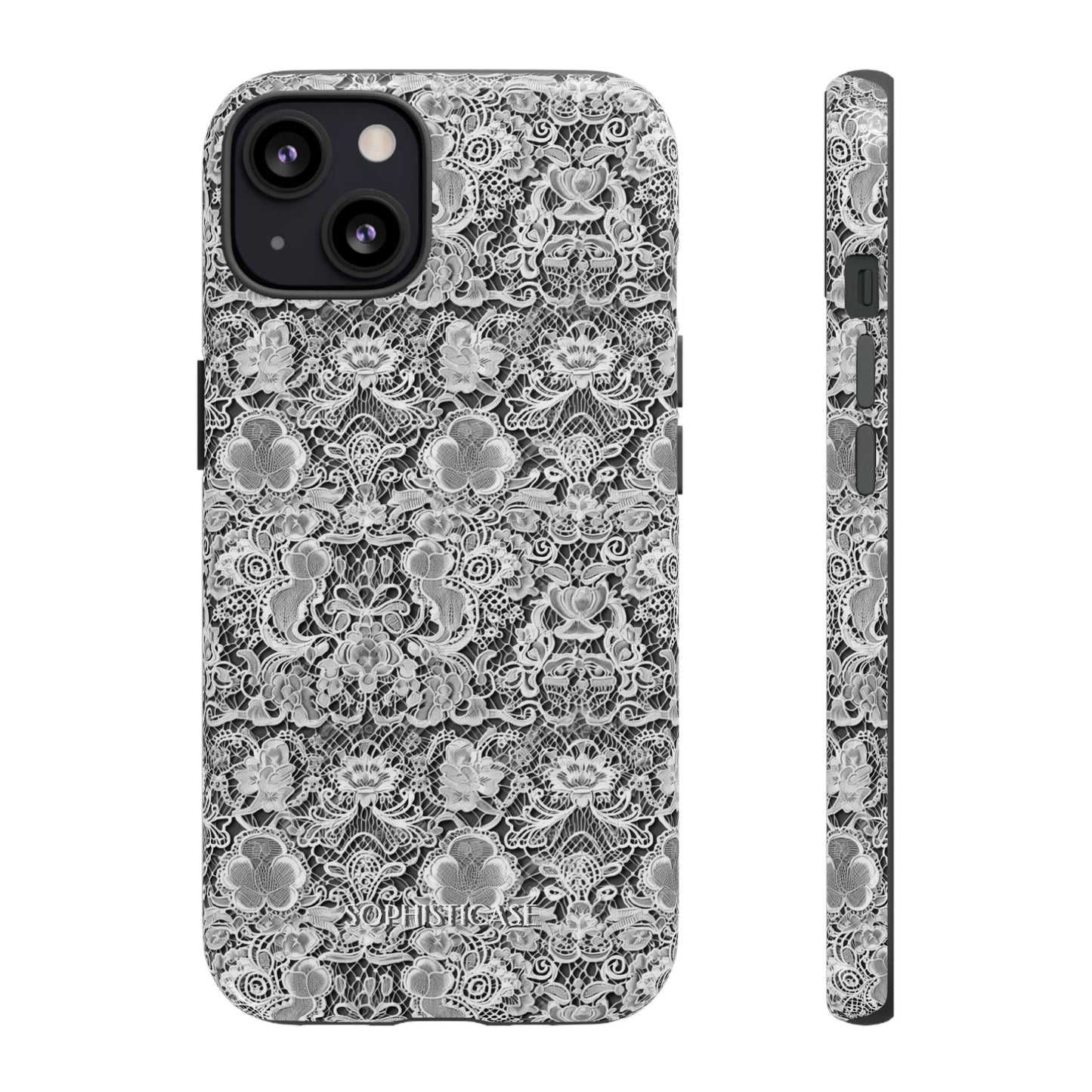 Luxe Lace in Black - iPhone Case