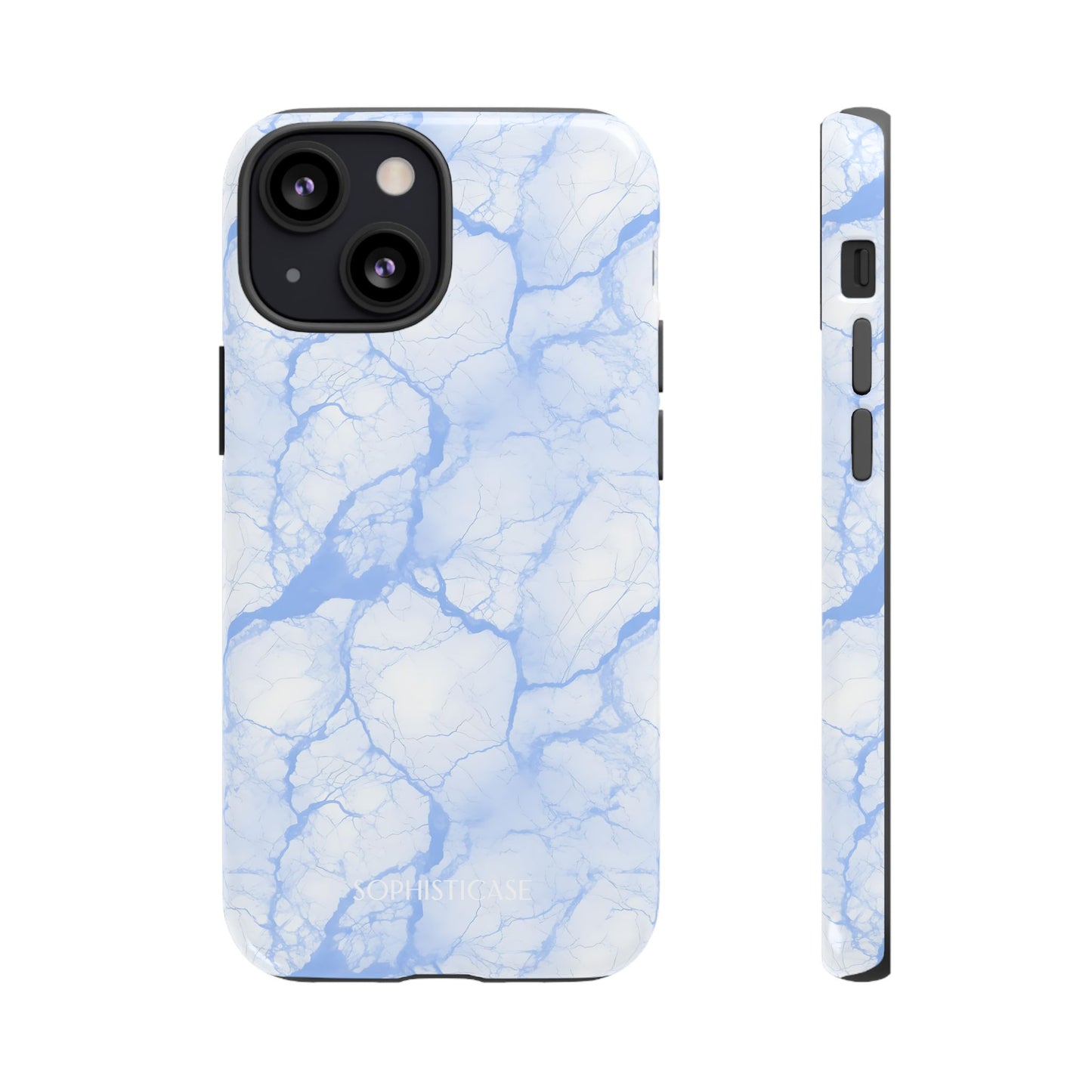 Marble Opulence in Blue - iPhone Case
